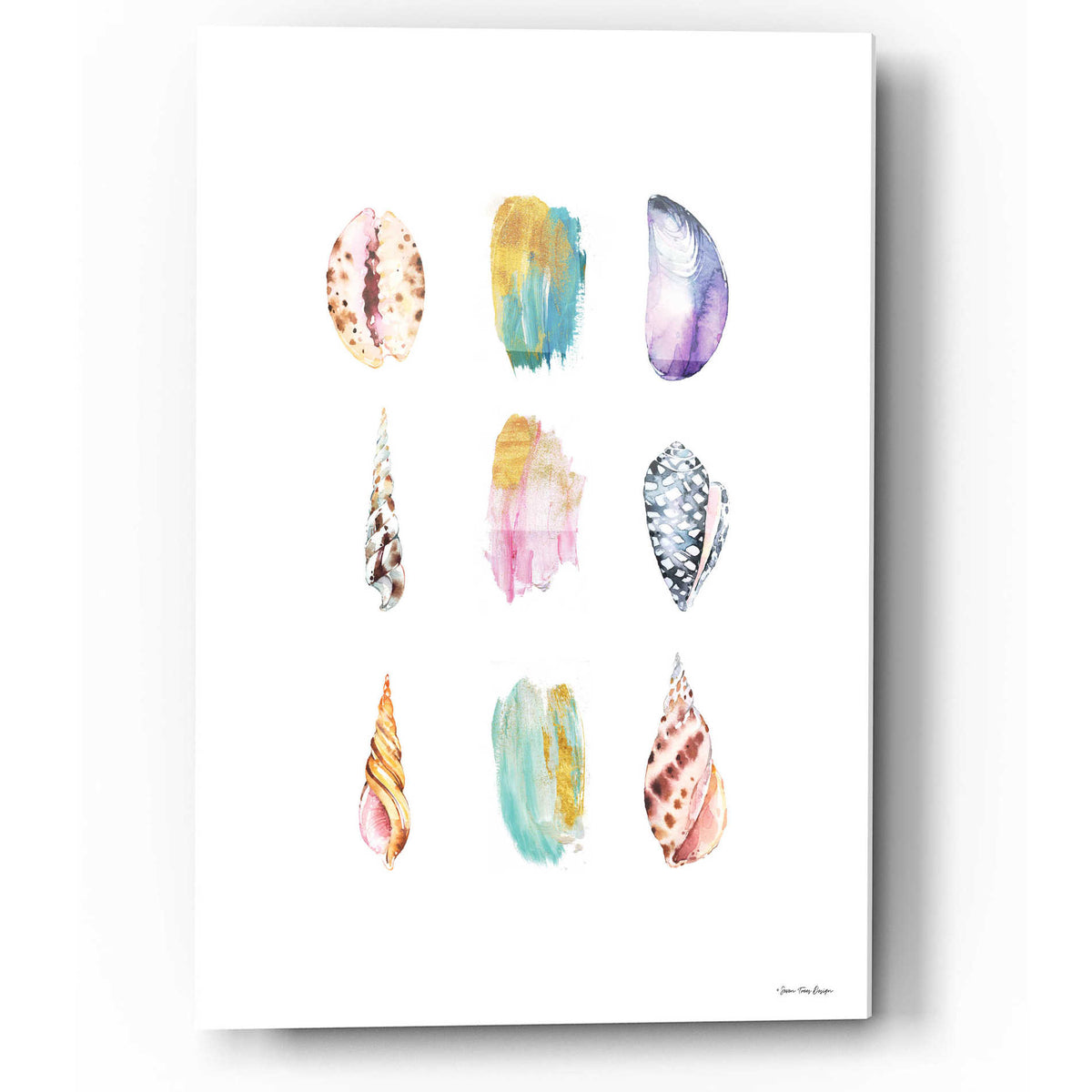Epic Art 'Sea and Brush Strokes I' by Seven Trees Design, Acrylic Glass Wall Art