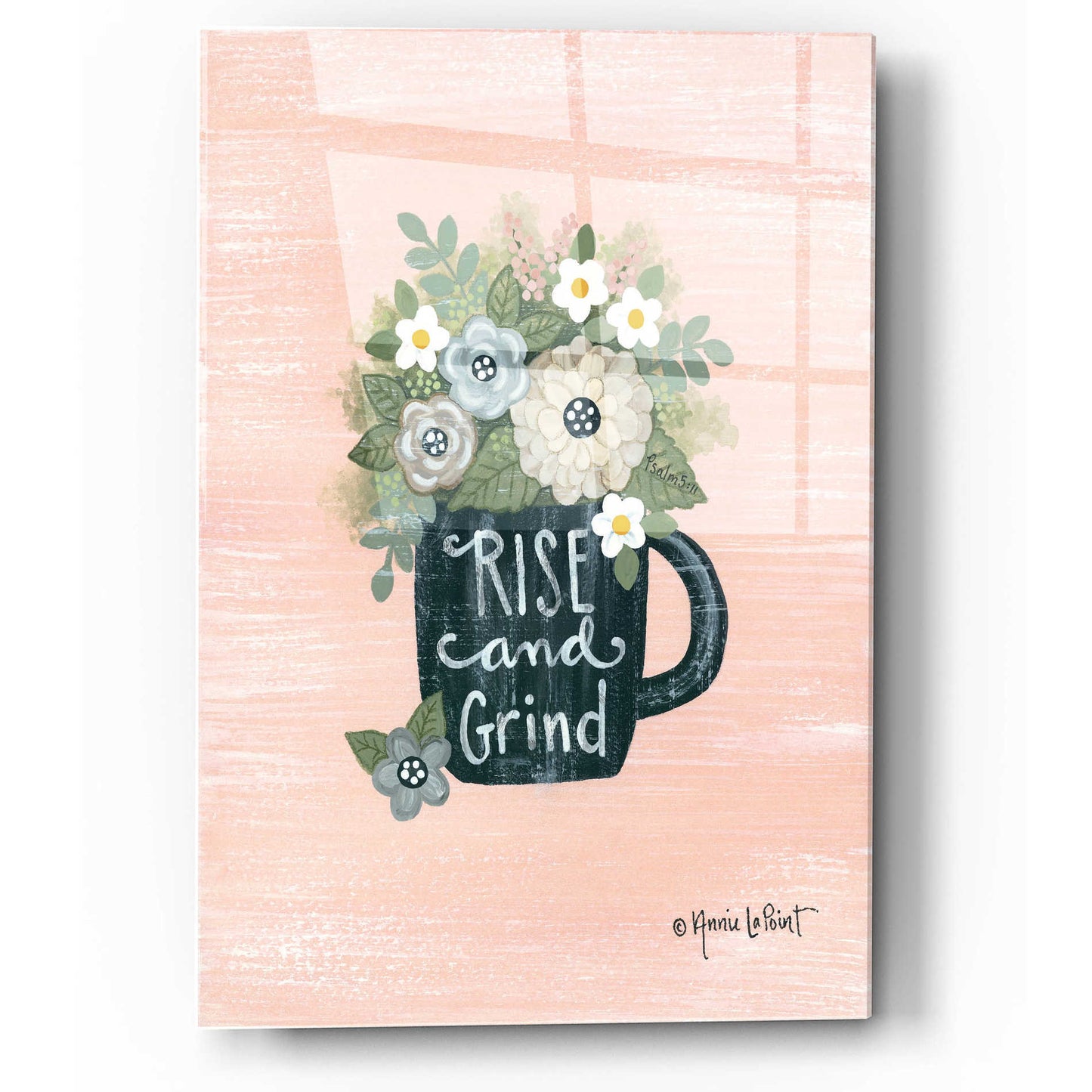 Epic Art 'Rise and Grind' by Annie LaPoint, Acrylic Glass Wall Art,12x16