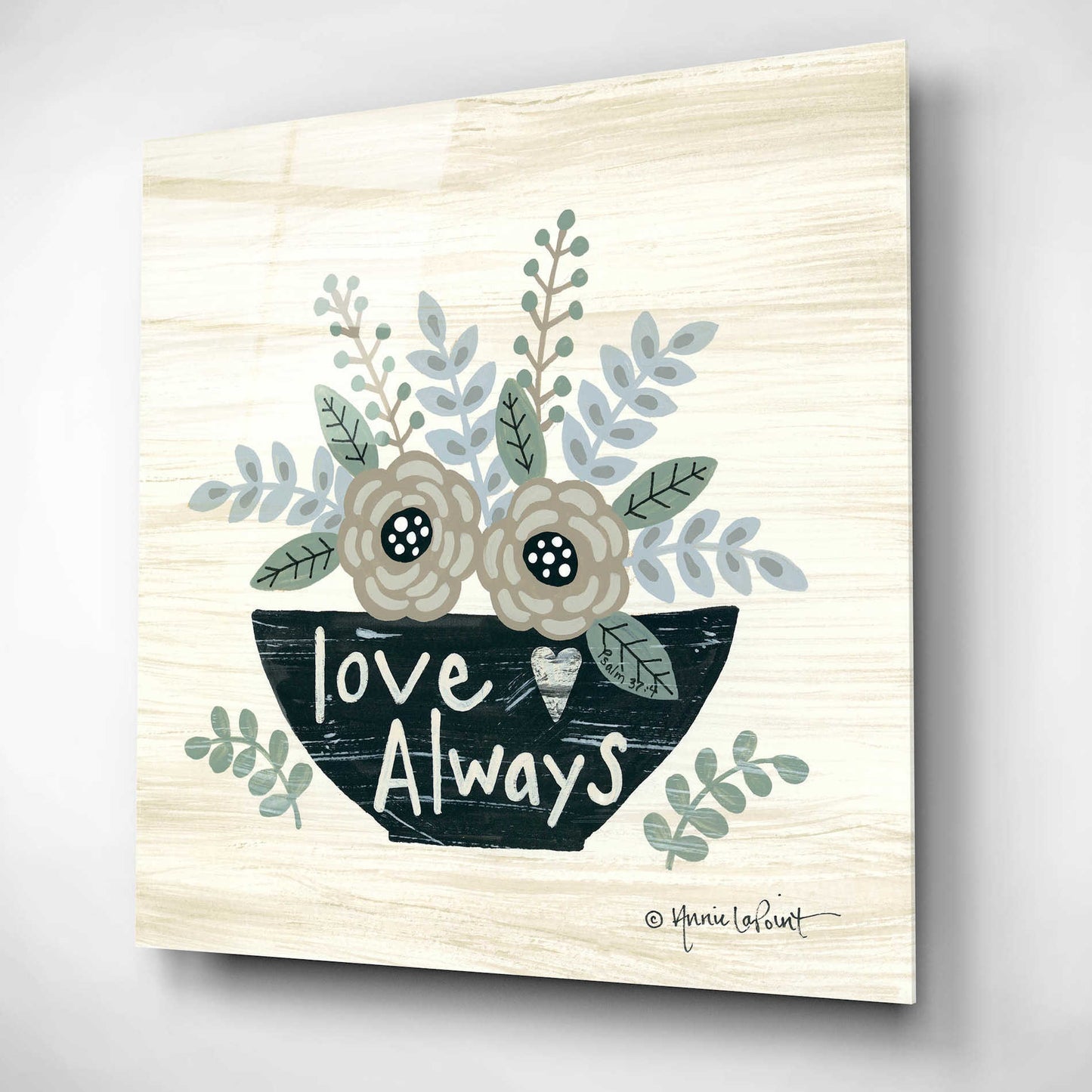 Epic Art 'Love Always' by Annie LaPoint, Acrylic Glass Wall Art,12x12