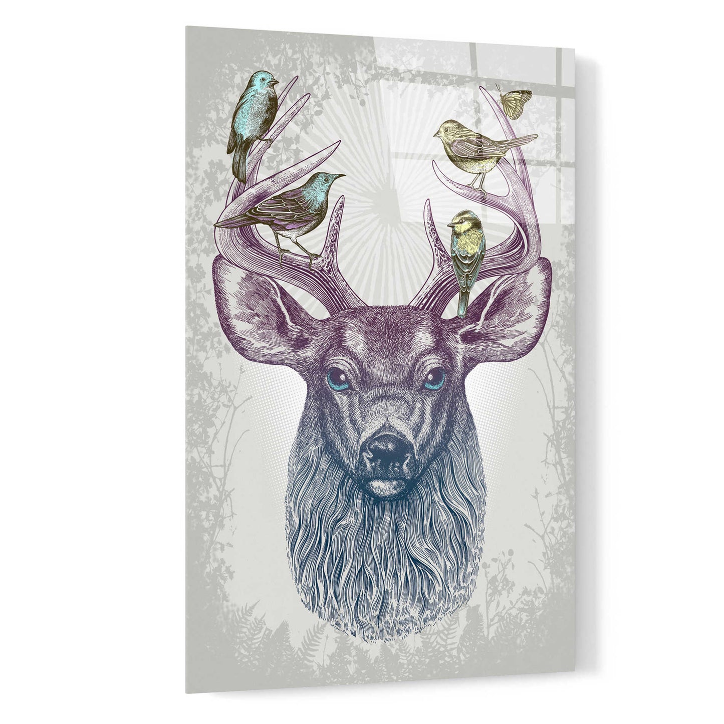 Epic Art 'Magic Buck' by Rachel Caldwell, Acrylic Glass Wall Art,16x24