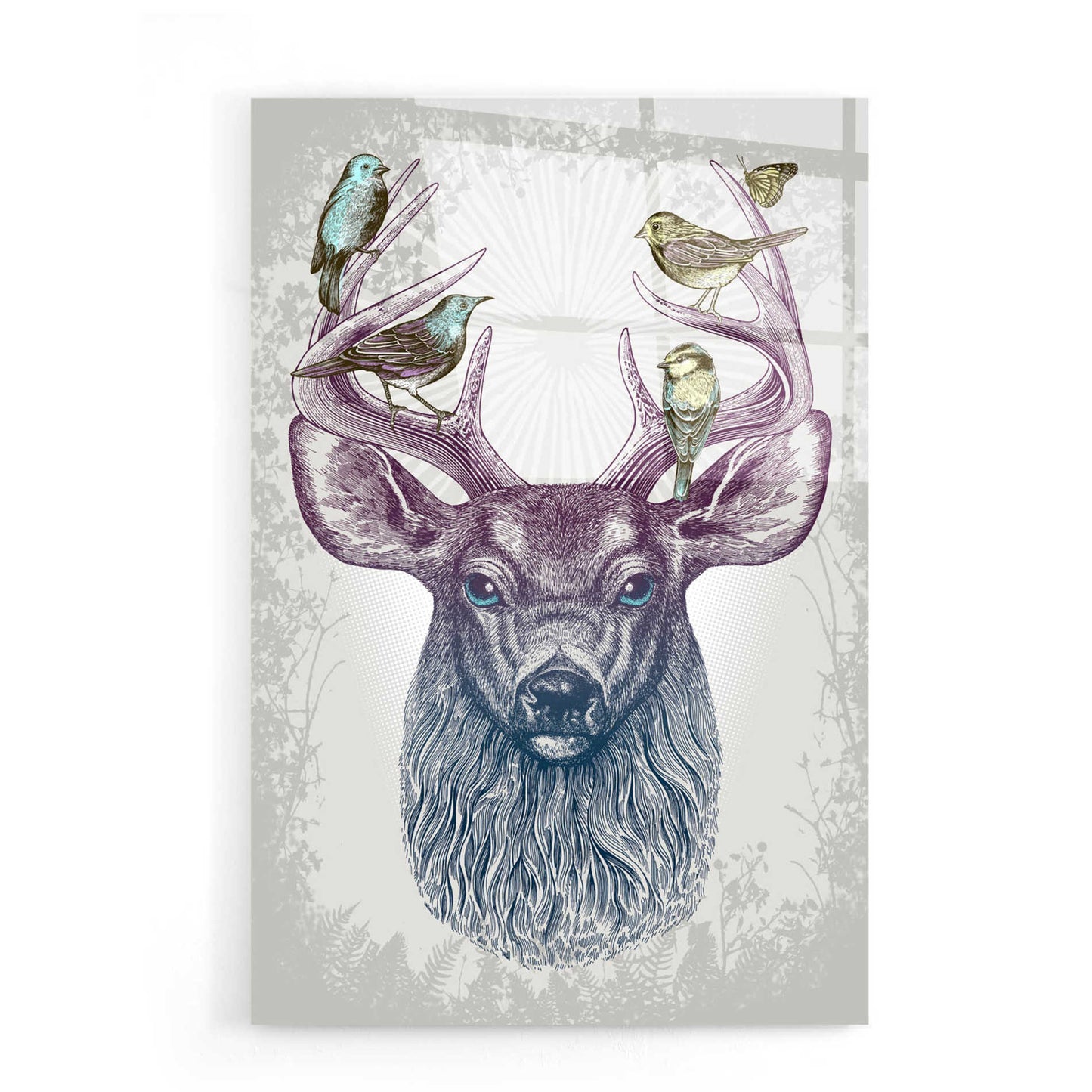 Epic Art 'Magic Buck' by Rachel Caldwell, Acrylic Glass Wall Art,16x24