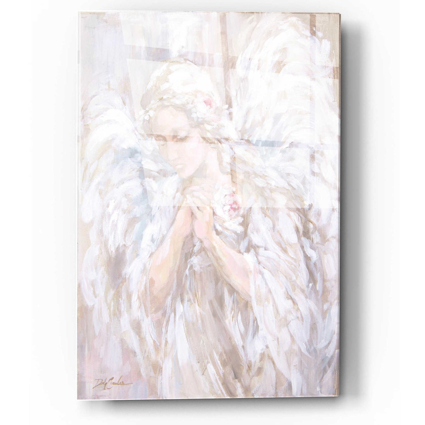 Epic Art 'Prayer for Peace' by Debi Coiules, Acrylic Glass Wall Art,12x16