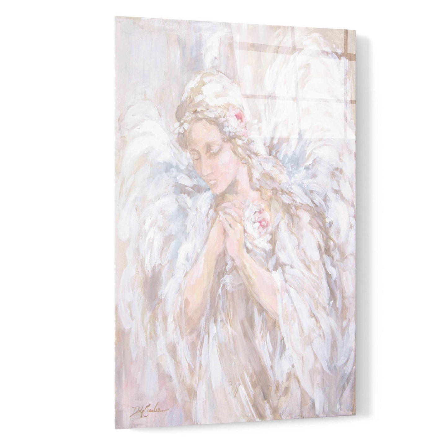 Epic Art 'Prayer for Peace' by Debi Coiules, Acrylic Glass Wall Art,16x24