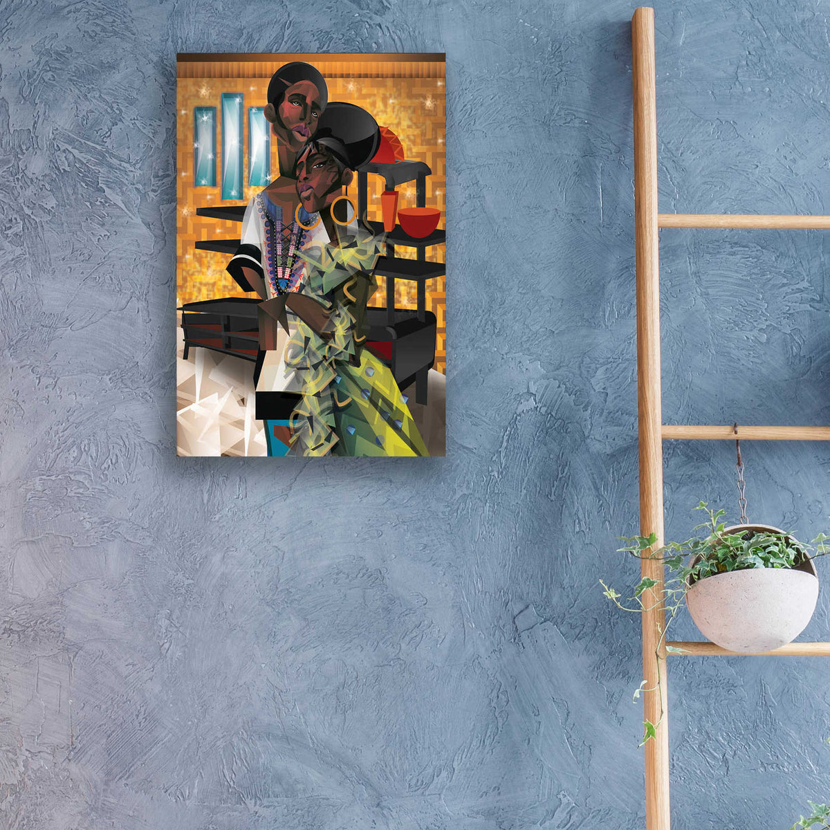 Epic Art 'Do You Love What You Feel' by Jaleel Campbell, Acrylic Glass Wall Art,16x24