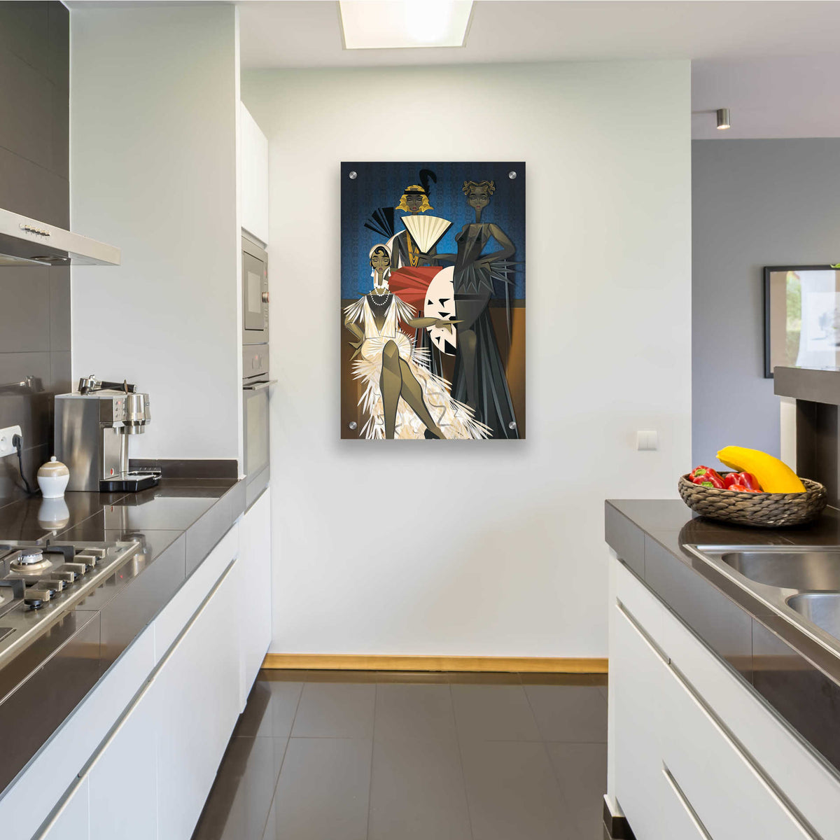 Epic Art 'Harlem Nights' by Jaleel Campbell, Acrylic Glass Wall Art,24x36