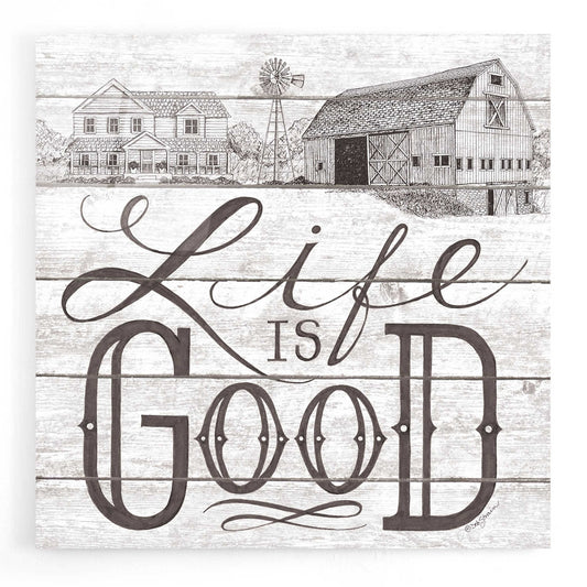 Epic Art 'Life is Good' by Deb Strain, Acrylic Glass Wall Art