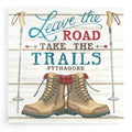 Epic Art 'Leave the Road' by Deb Strain, Acrylic Glass Wall Art