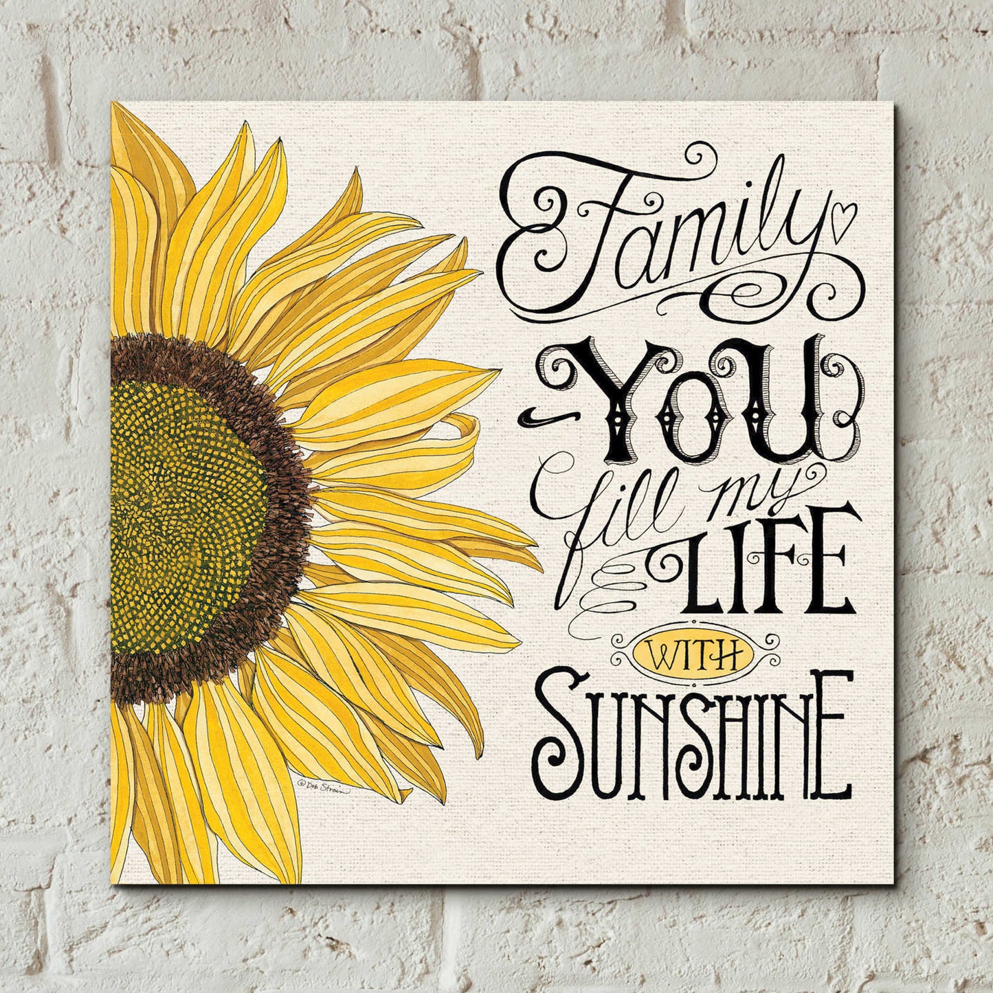 Epic Art 'Fill My Life With Sunshine' by Deb Strain, Acrylic Glass Wall Art,12x12