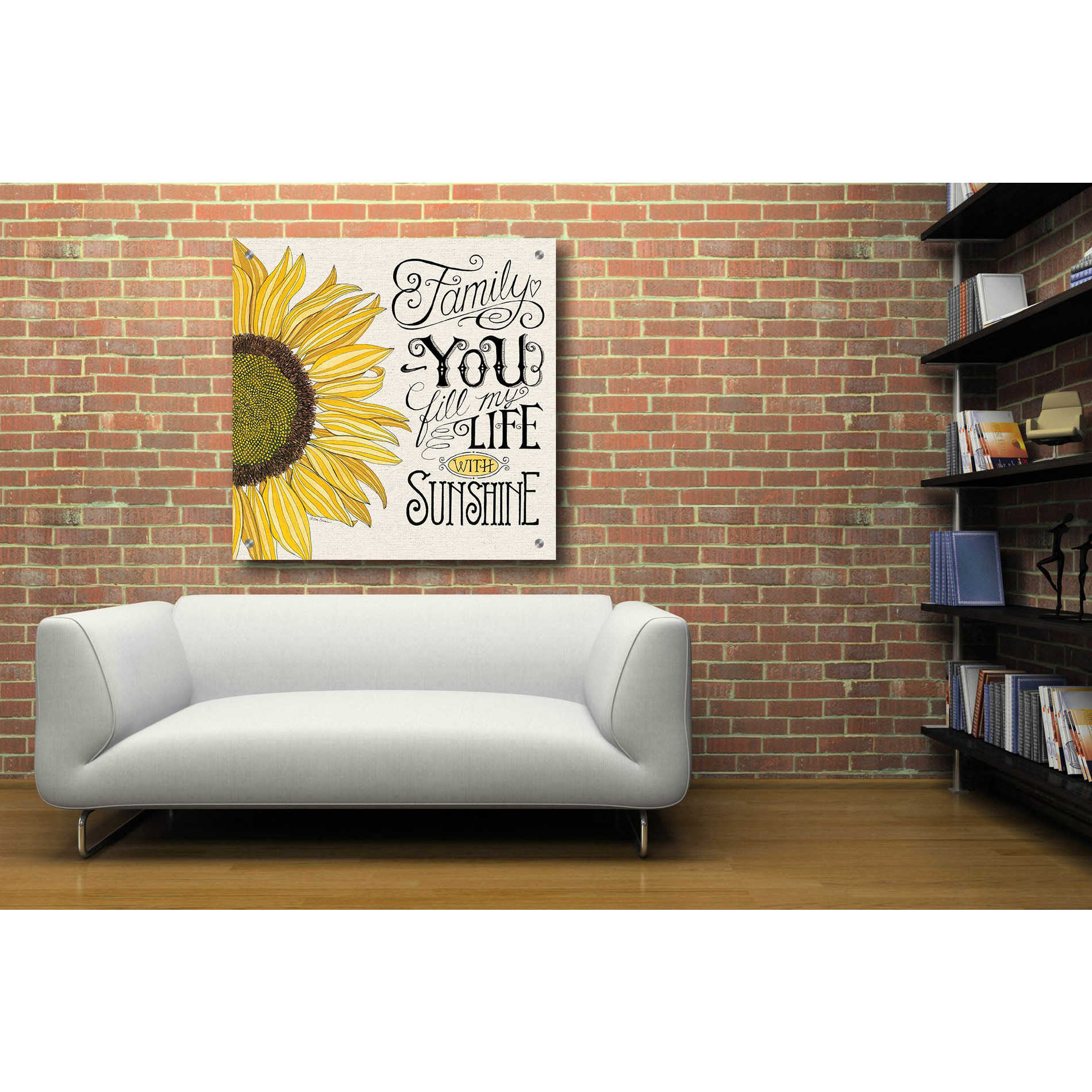 Epic Art 'Fill My Life With Sunshine' by Deb Strain, Acrylic Glass Wall Art,36x36