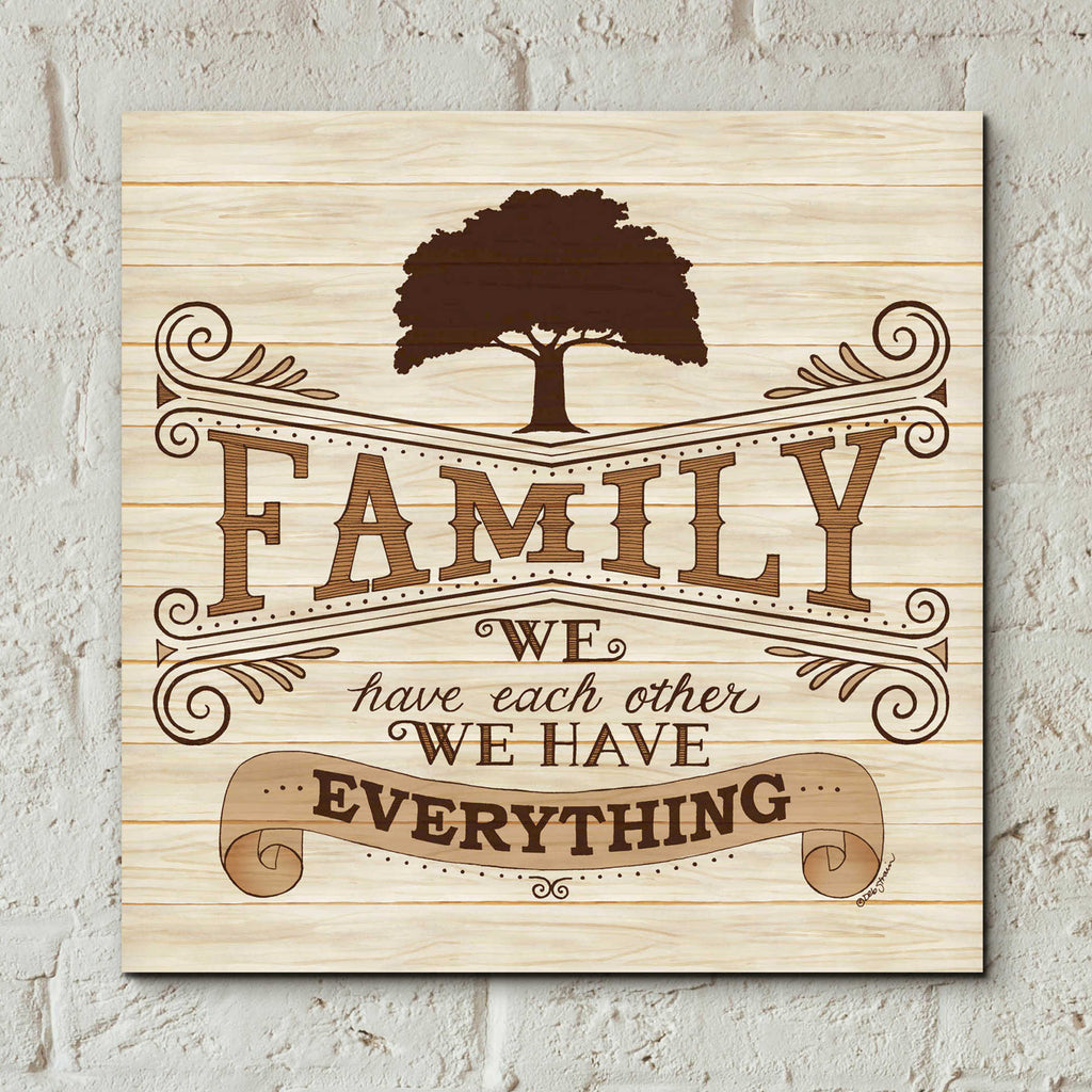 Epic Art 'Family' by Deb Strain, Acrylic Glass Wall Art,12x12