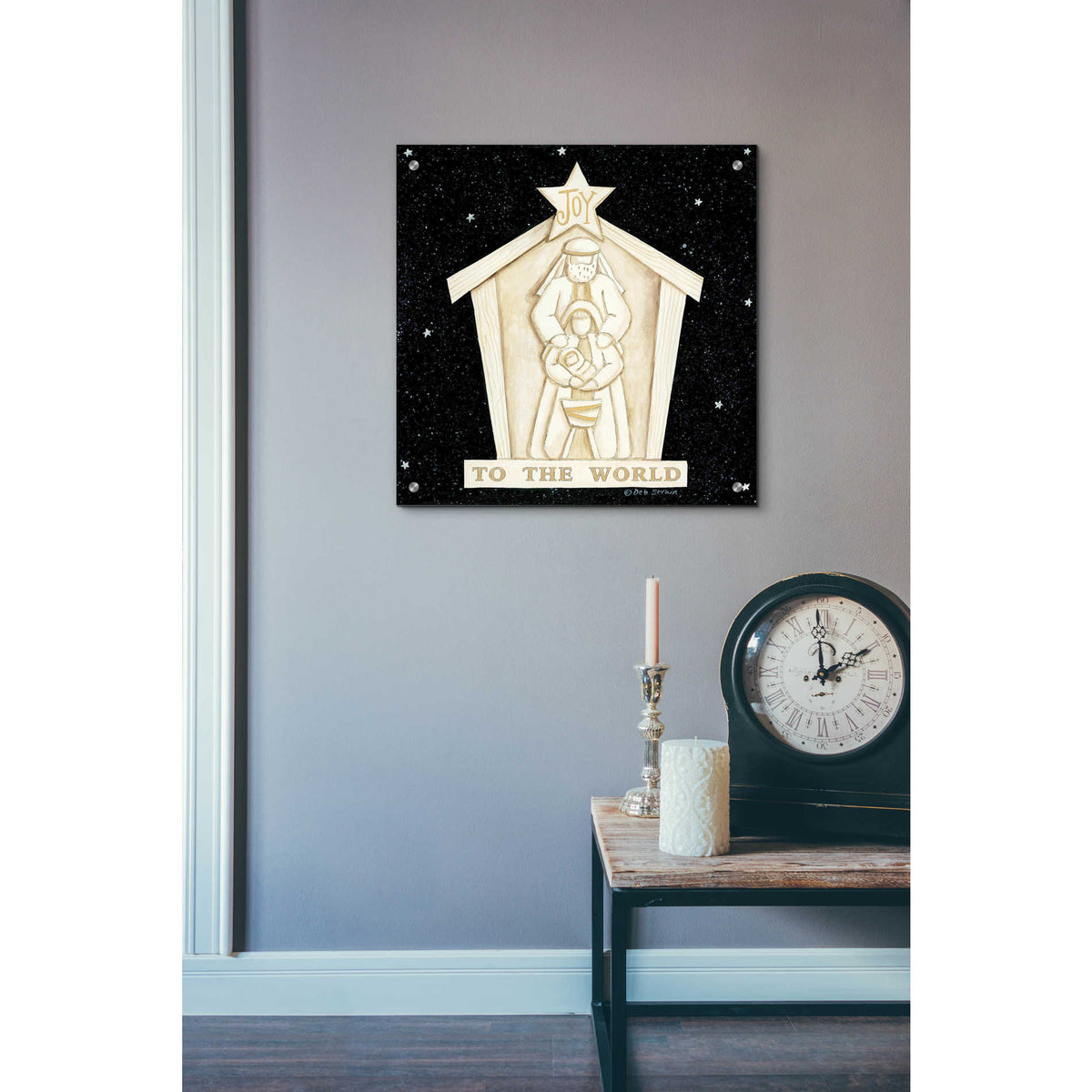 Epic Art 'Joy Manger' by Deb Strain, Acrylic Glass Wall Art,24x24