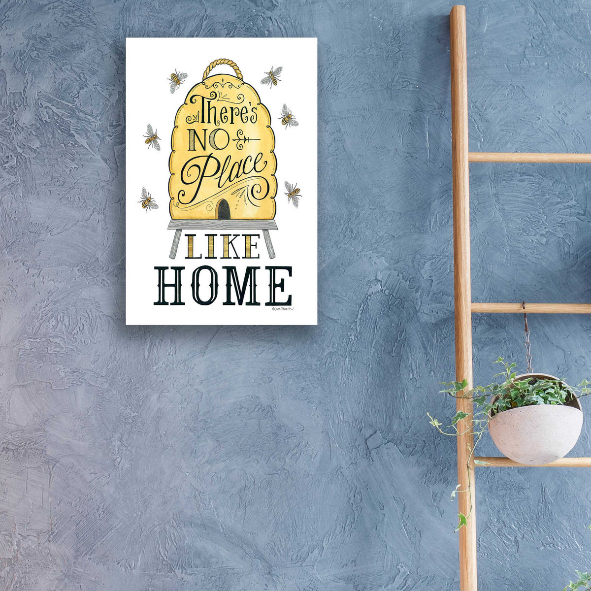 Epic Art 'There's No Place Like Home' by Deb Strain, Acrylic Glass Wall Art,16x24
