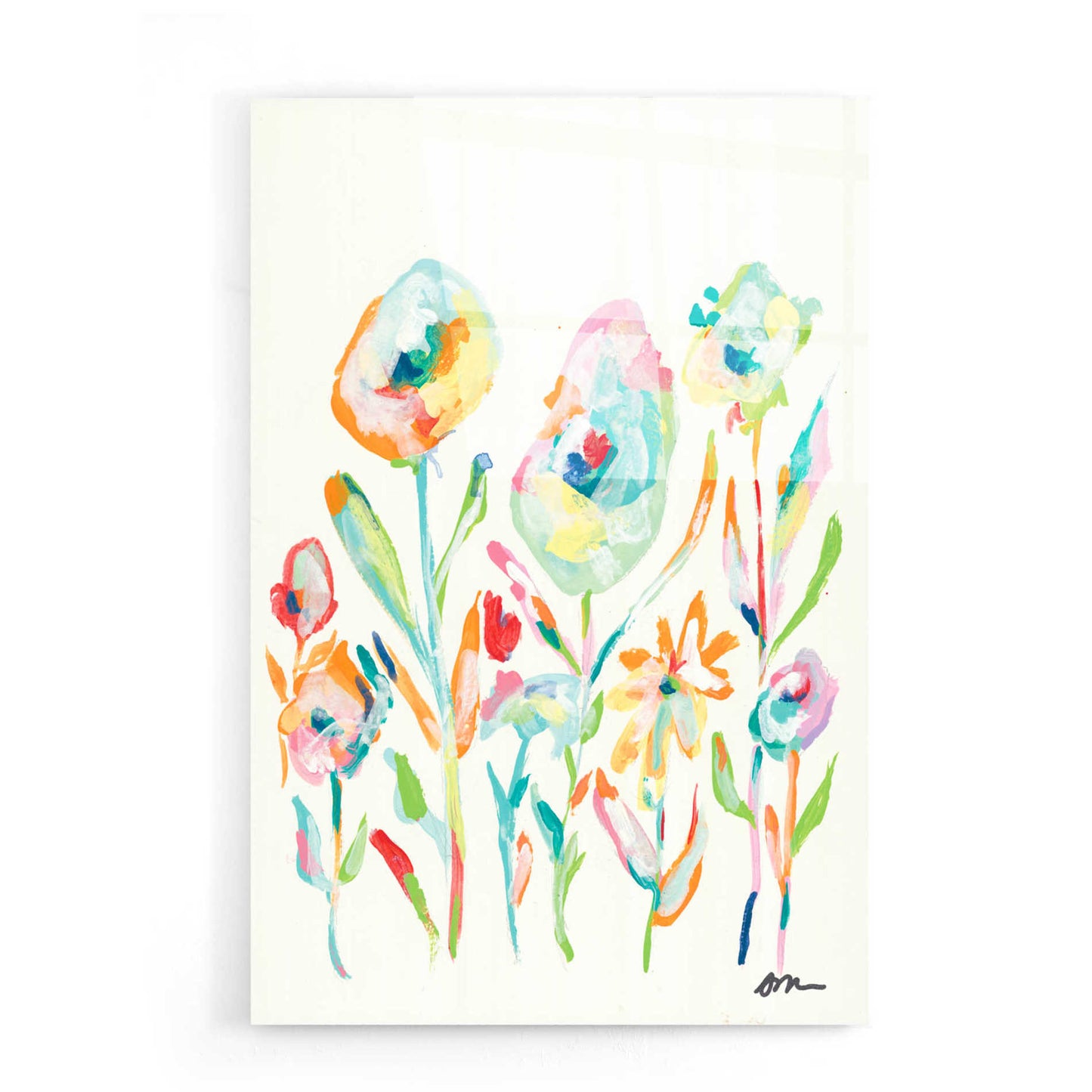 Epic Art 'Mod Flowers II' by Jessica Mingo, Acrylic Glass Wall Art,16x24