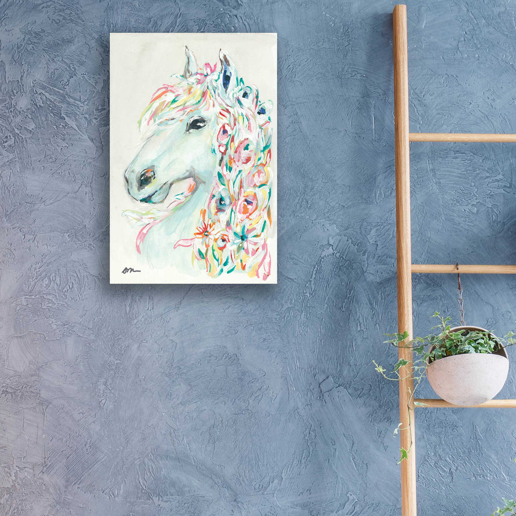 Epic Art 'Pony Rose' by Jessica Mingo, Acrylic Glass Wall Art,16x24