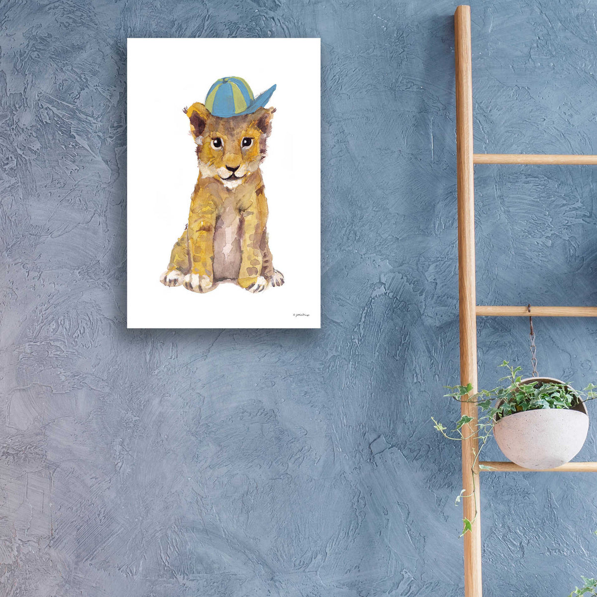 Epic Art 'Cool Cub' by Jessica Mingo, Acrylic Glass Wall Art,16x24