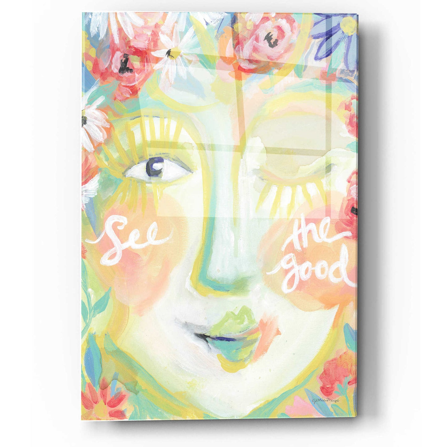 Epic Art 'See the Good' by Jessica Mingo, Acrylic Glass Wall Art,12x16