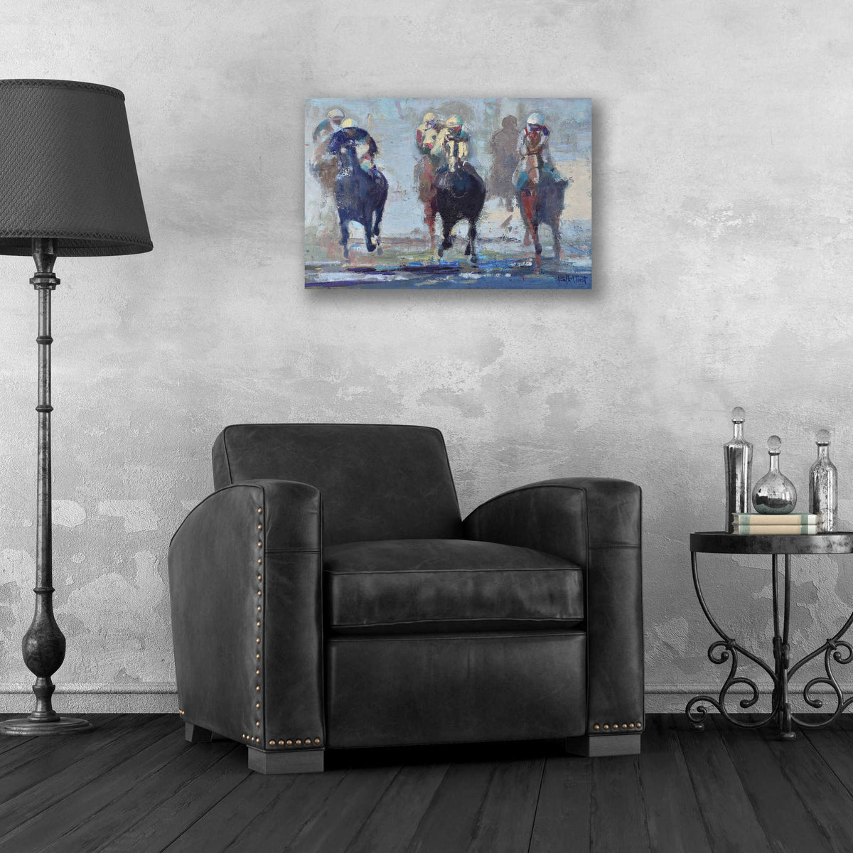 Epic Art 'Thunder Run' by Beth Forst, Acrylic Glass Wall Art,24x16