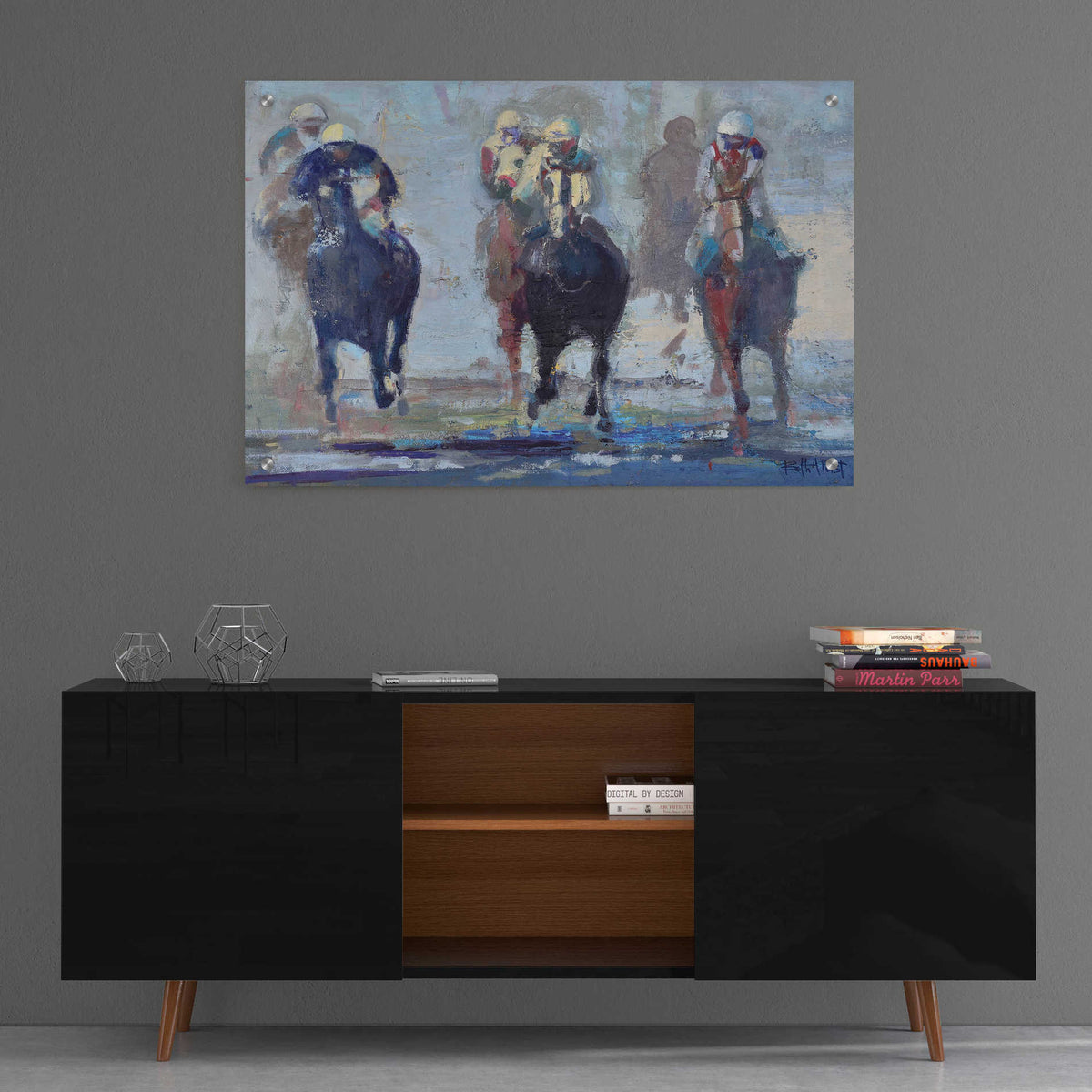 Epic Art 'Thunder Run' by Beth Forst, Acrylic Glass Wall Art,36x24