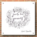 Epic Art 'Just Be Yourself' by Kait Roberts, Acrylic Glass Wall Art,36x36