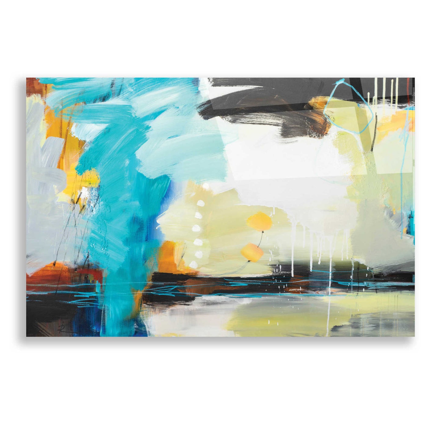 Epic Art 'Coast' by Ira Ivanova, Acrylic Glass Wall Art,24x16