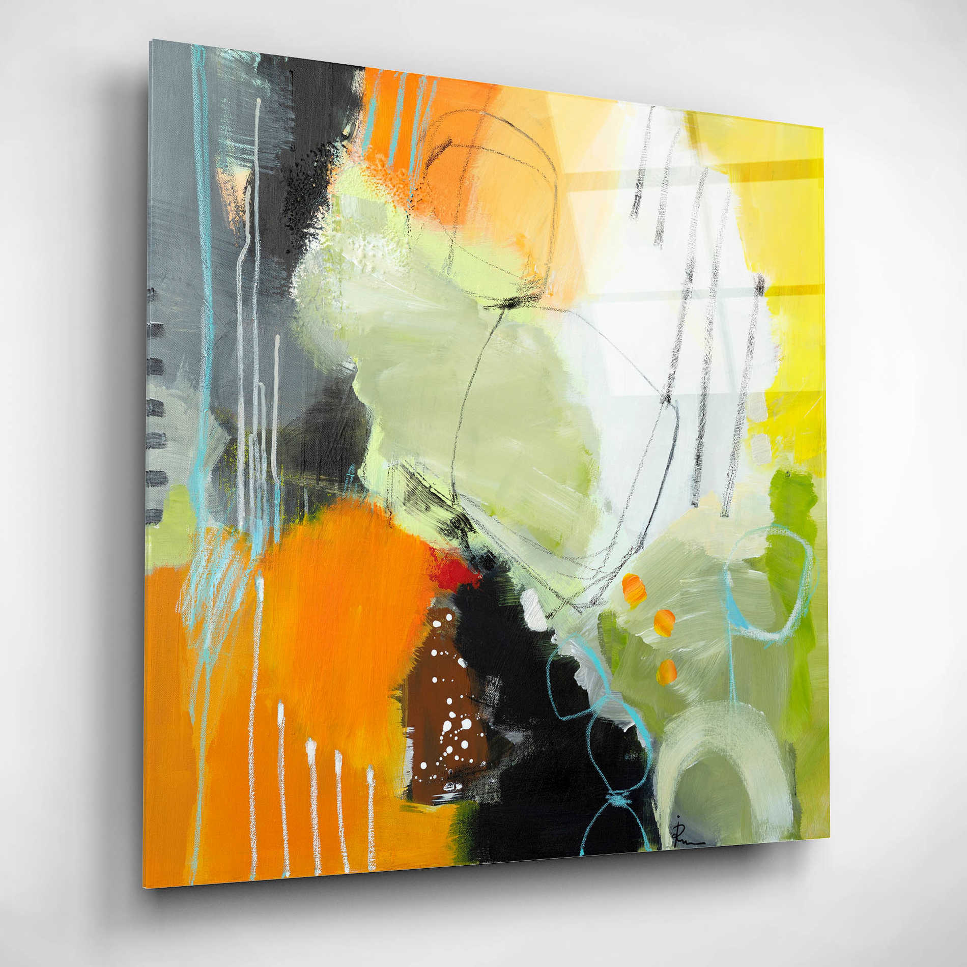 Epic Art 'Inspire 1' by Ira Ivanova, Acrylic Glass Wall Art,12x12