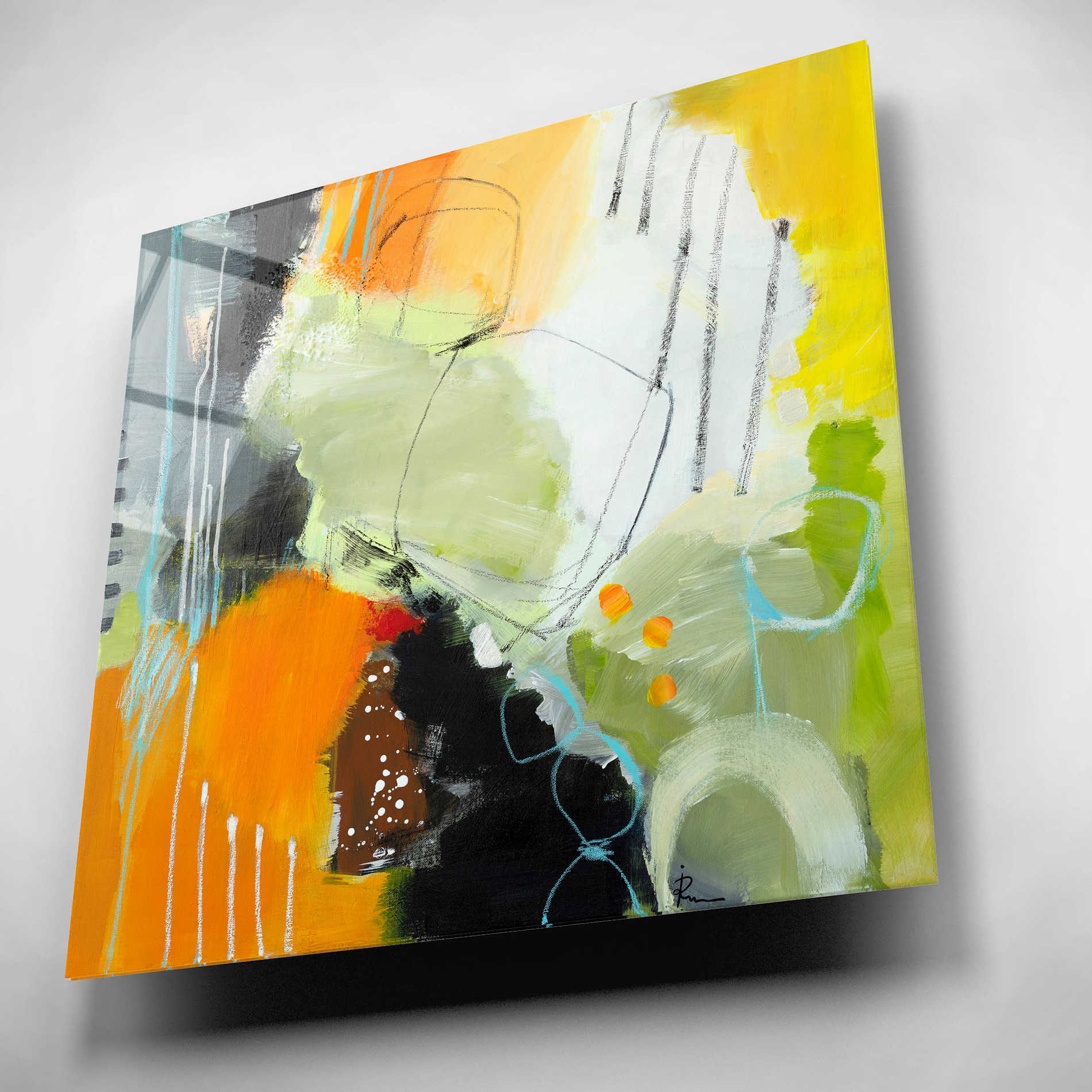 Epic Art 'Inspire 1' by Ira Ivanova, Acrylic Glass Wall Art,12x12