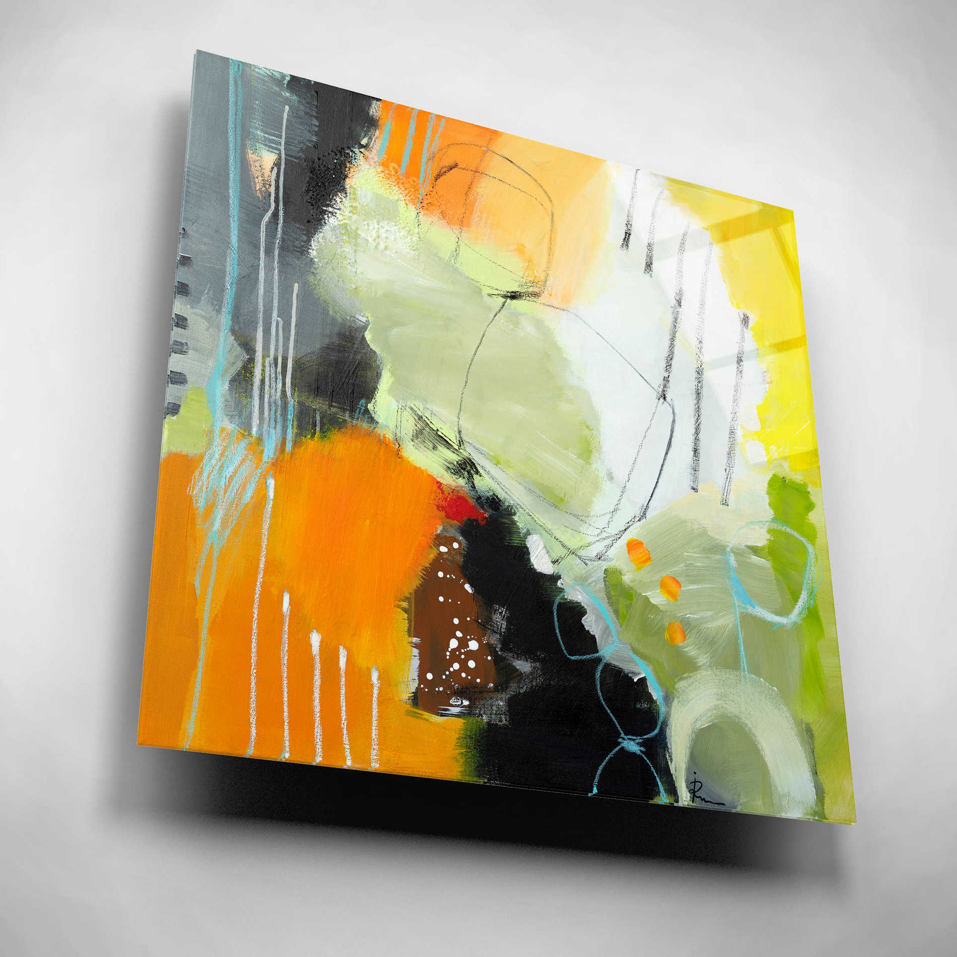 Epic Art 'Inspire 1' by Ira Ivanova, Acrylic Glass Wall Art,12x12