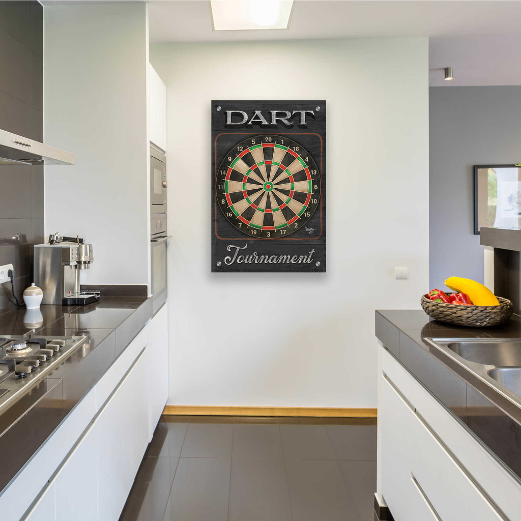 Epic Art 'Dart Tournament' by Mollie B, Acrylic Glass Wall Art,24x36