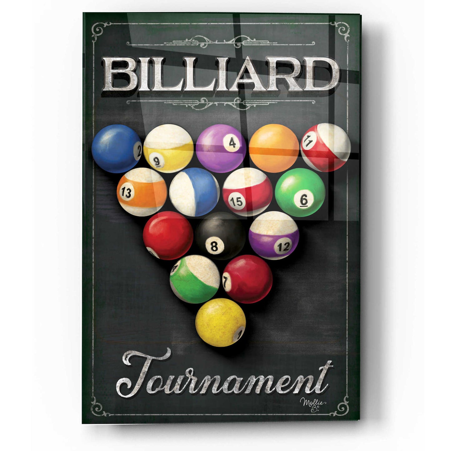 Epic Art 'Billiards Tournament' by Mollie B, Acrylic Glass Wall Art