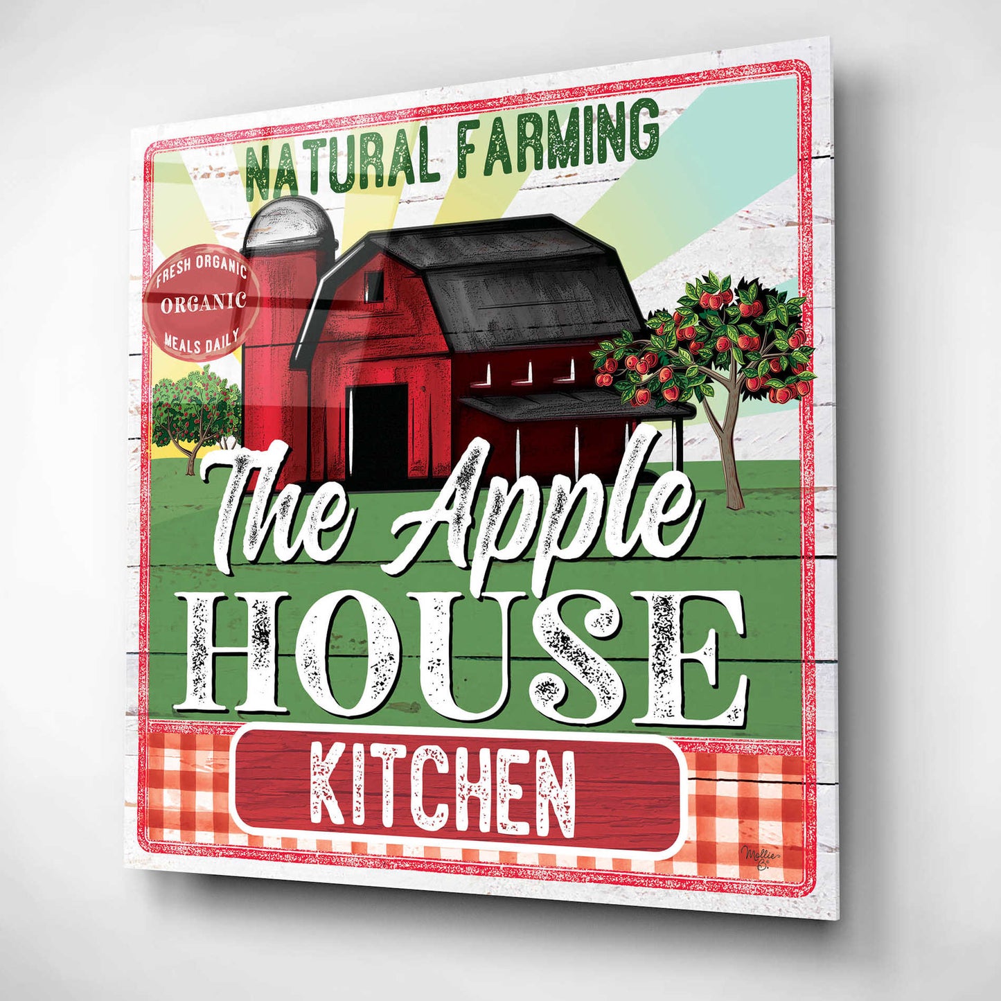 Epic Art 'The Apple House Kitchen' by Mollie B, Acrylic Glass Wall Art,12x12