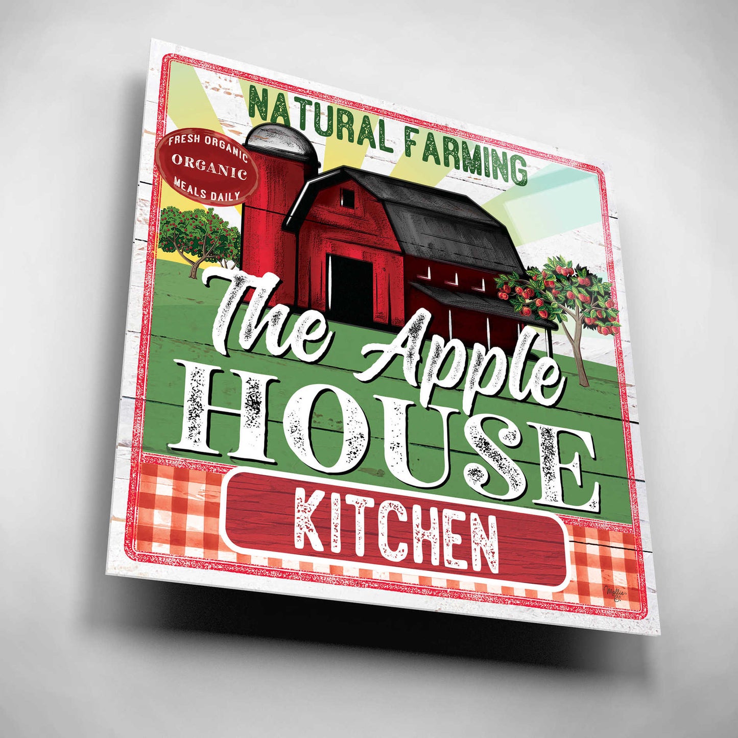 Epic Art 'The Apple House Kitchen' by Mollie B, Acrylic Glass Wall Art,12x12