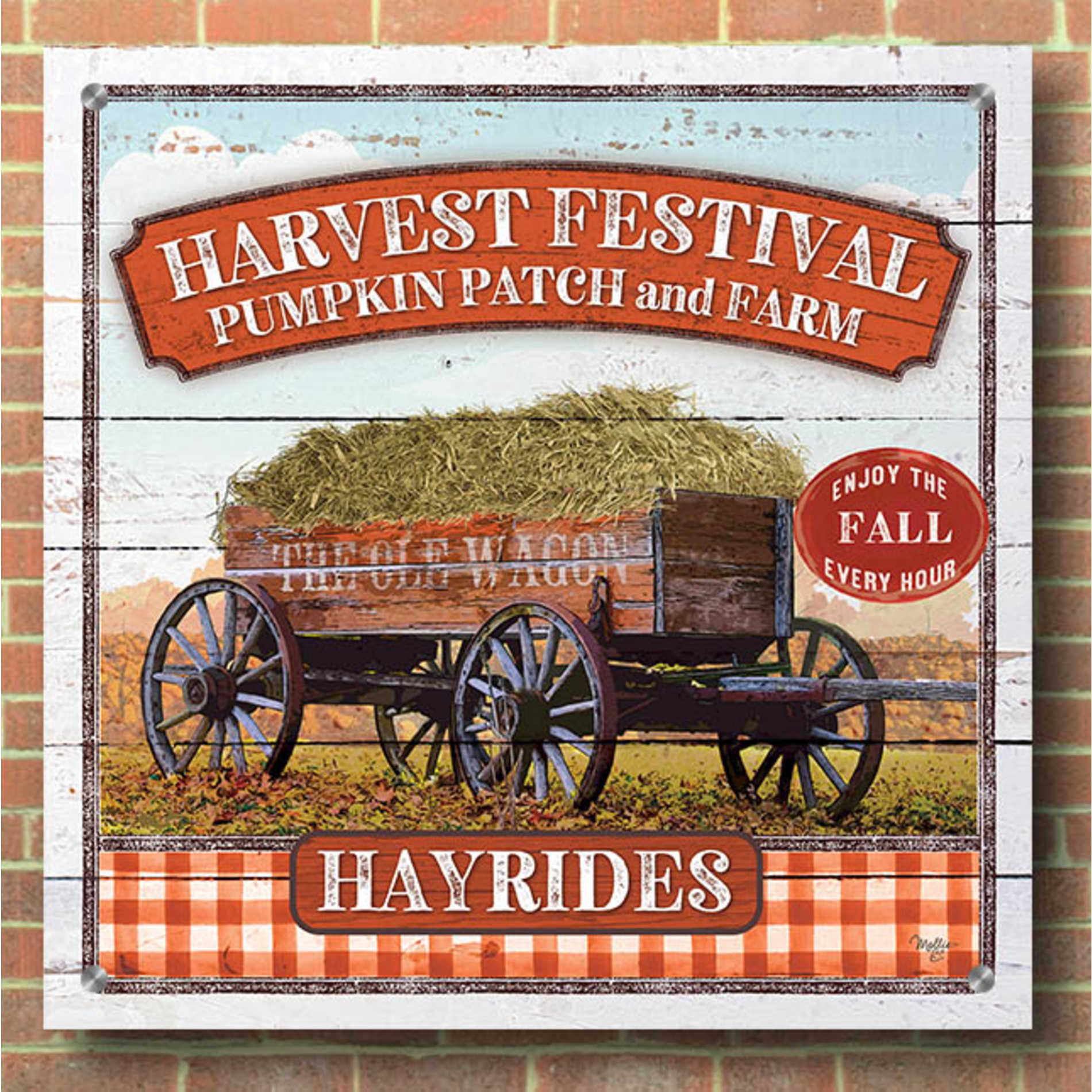 Epic Art 'Harvest Festival' by Mollie B, Acrylic Glass Wall Art,36x36