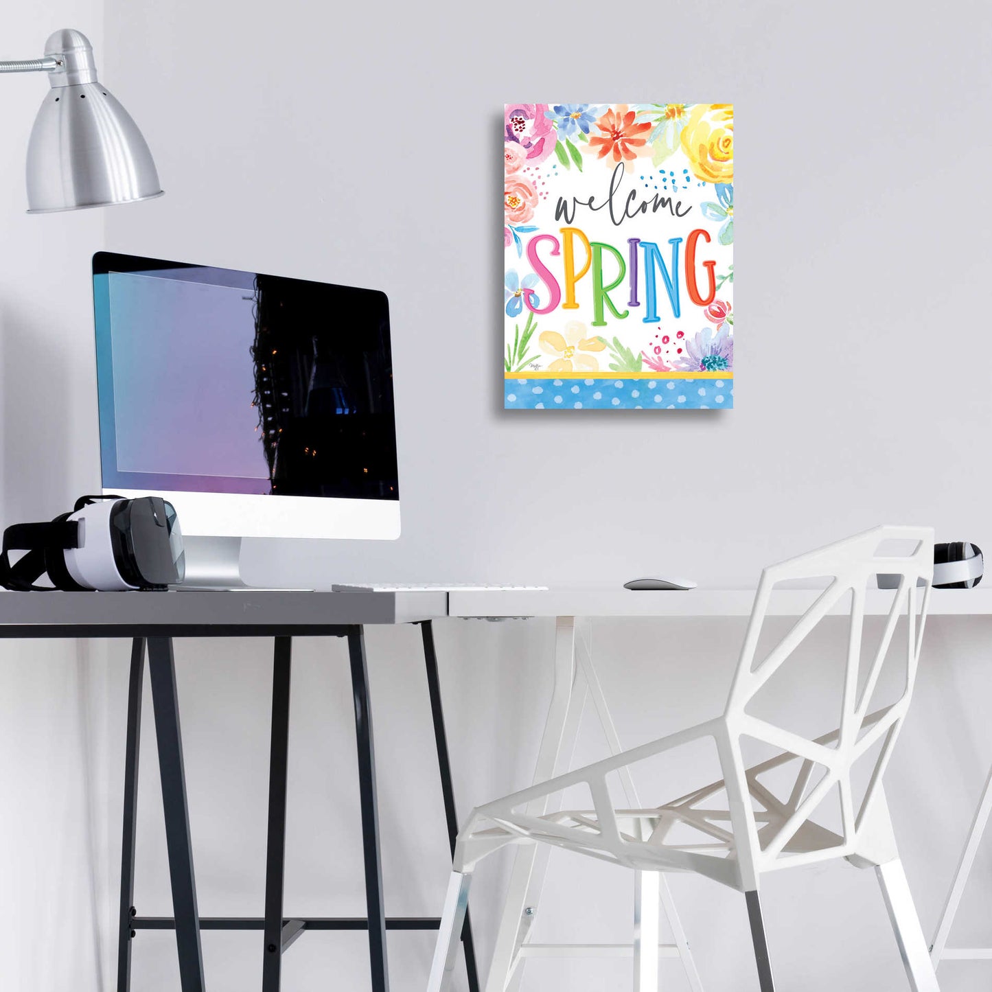 Epic Art 'Welcome Spring' by Mollie B, Acrylic Glass Wall Art,12x16