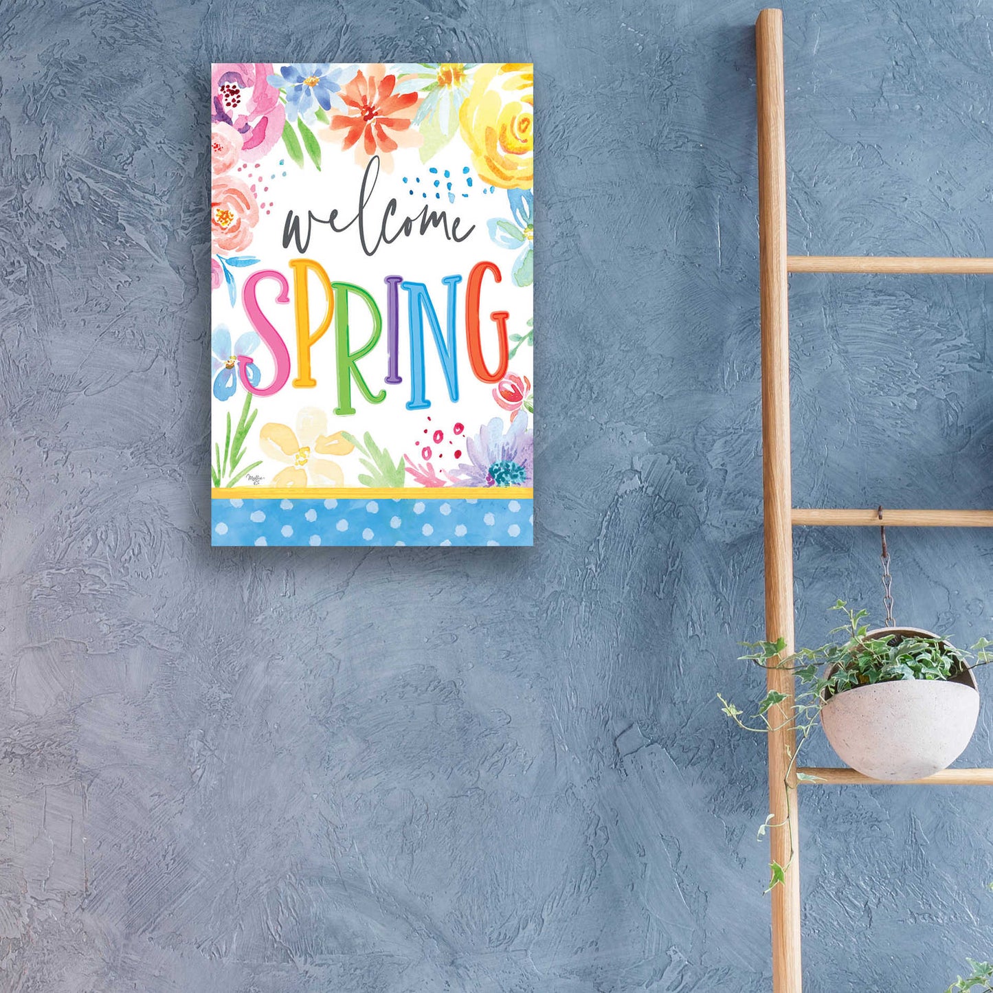 Epic Art 'Welcome Spring' by Mollie B, Acrylic Glass Wall Art,16x24