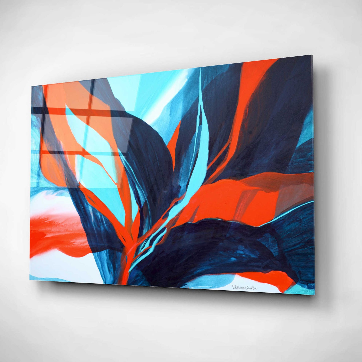 Epic Art 'Birds of Paradise' by Patricia Coulter, Acrylic Glass Wall Art,16x12