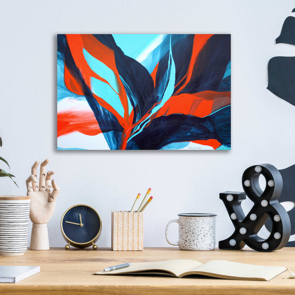 Epic Art 'Birds of Paradise' by Patricia Coulter, Acrylic Glass Wall Art,16x12