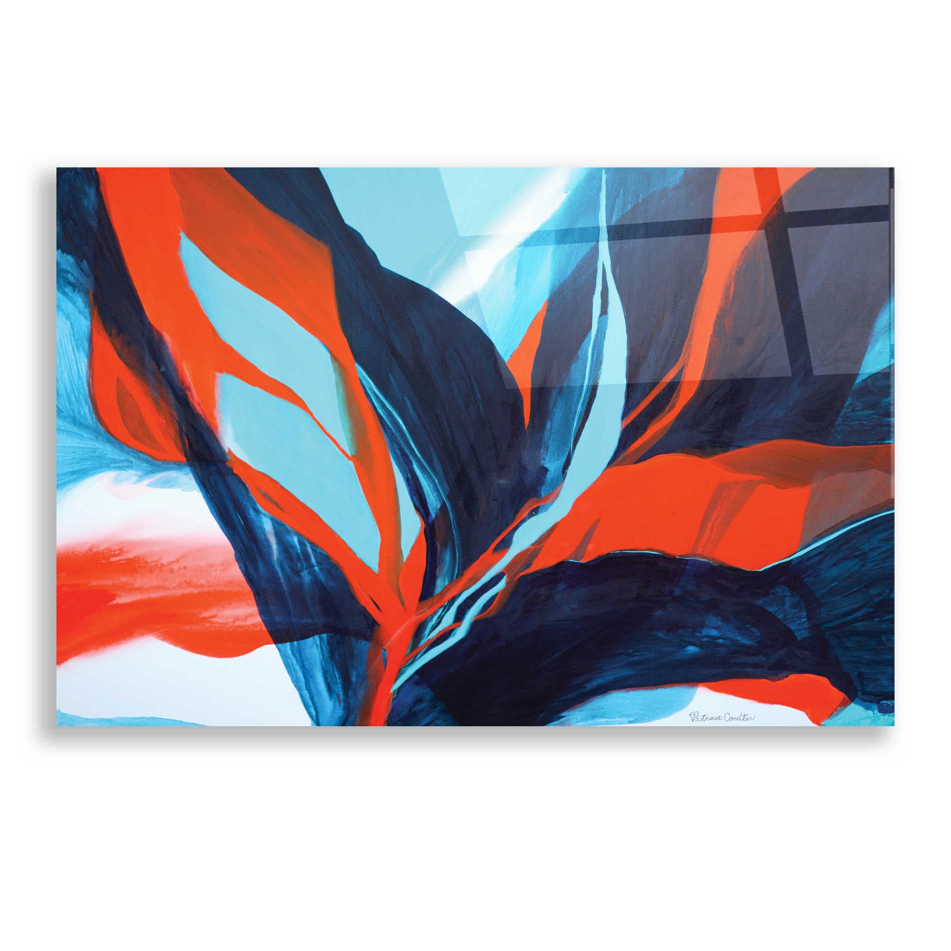 Epic Art 'Birds of Paradise' by Patricia Coulter, Acrylic Glass Wall Art,24x16