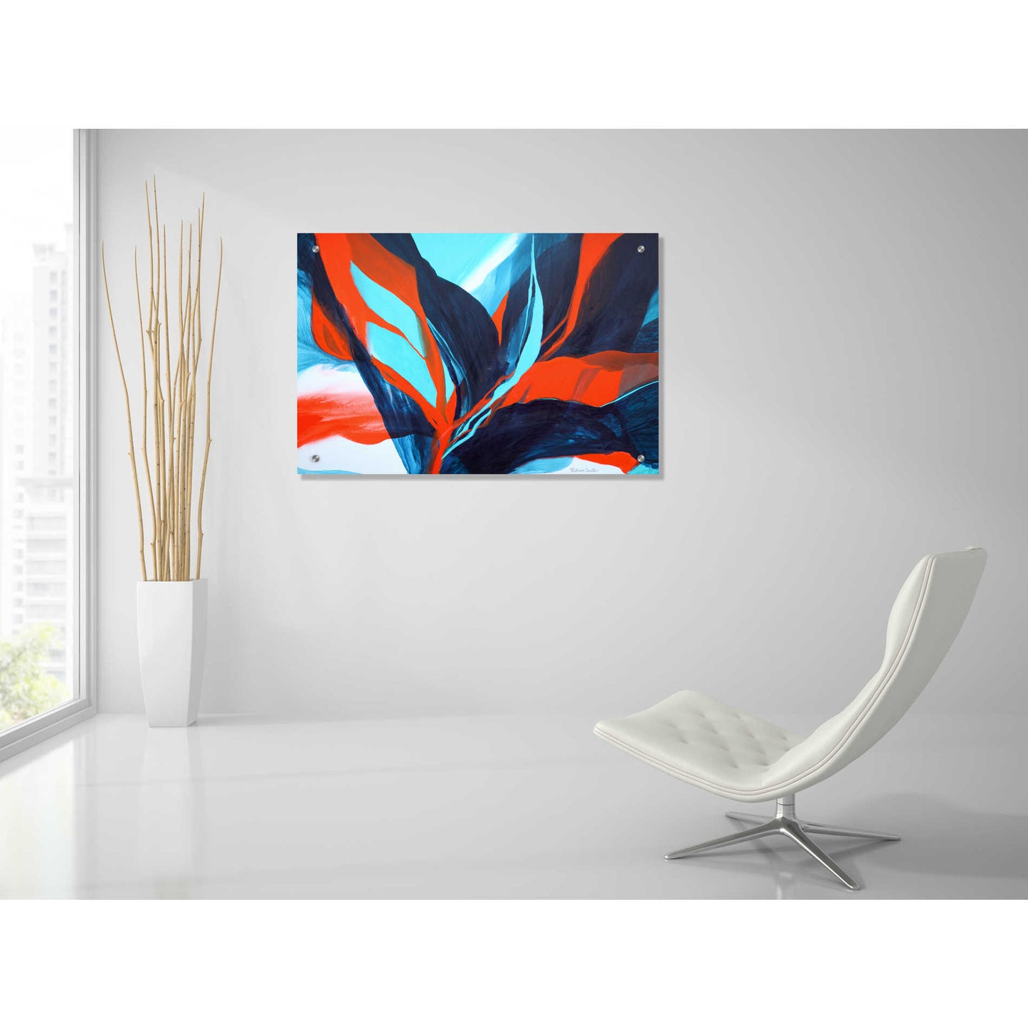 Epic Art 'Birds of Paradise' by Patricia Coulter, Acrylic Glass Wall Art,36x24