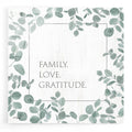 Epic Art 'Family Love Gratitude Eucalyptus' by Kate Sherrill, Acrylic Glass Wall Art