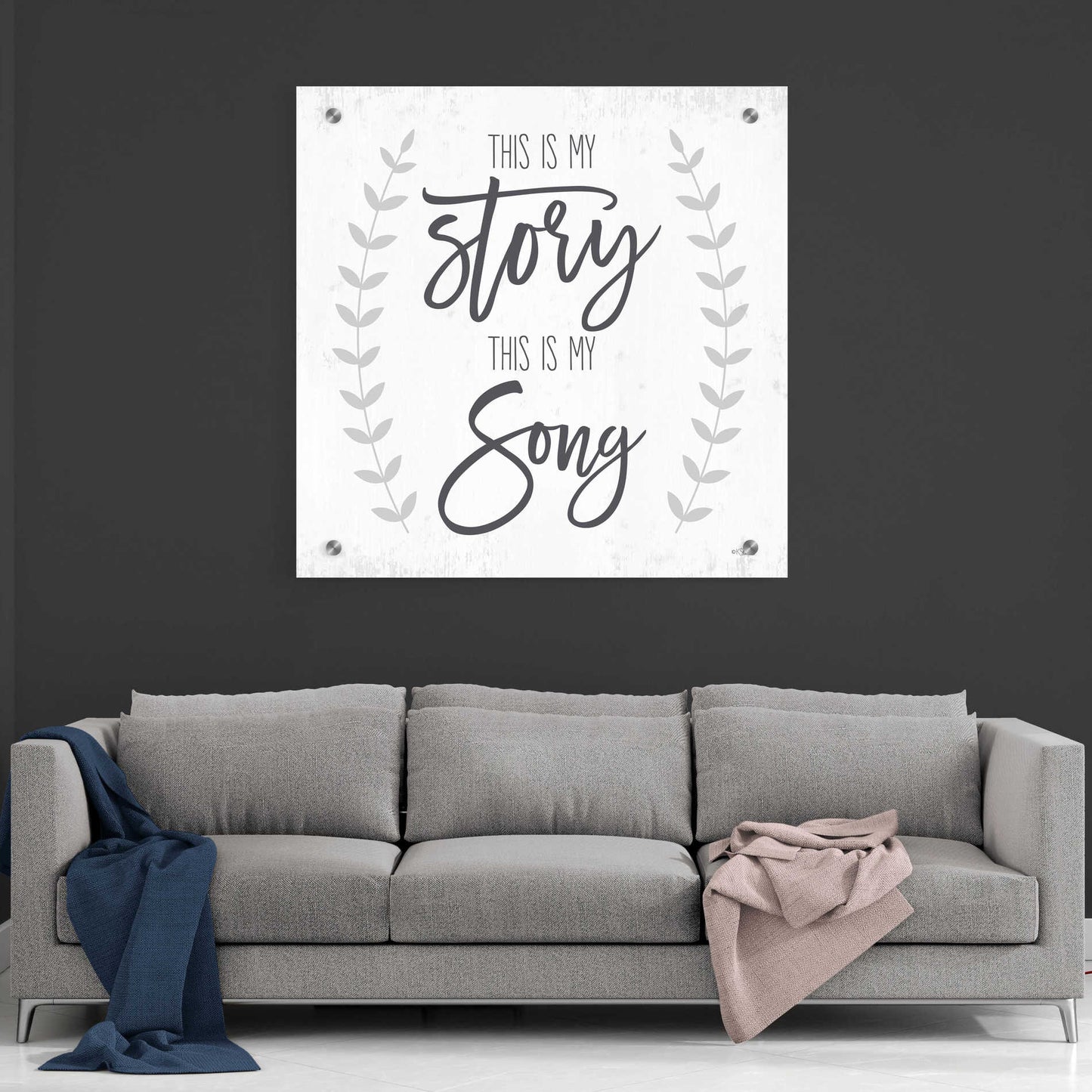Epic Art 'This is My Story I' by Kate Sherrill, Acrylic Glass Wall Art,36x36
