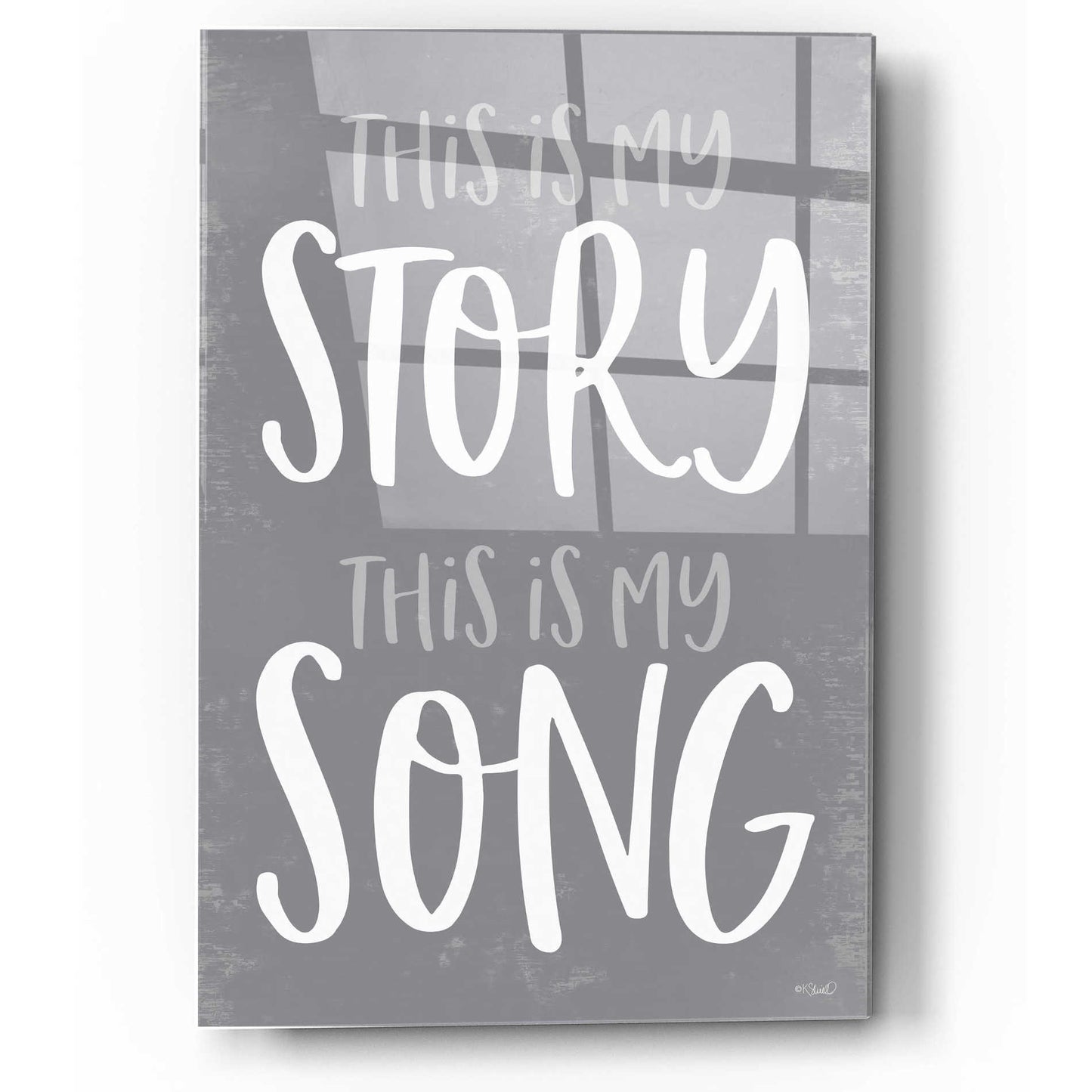 Epic Art 'This Is My Story' by Kate Sherrill, Acrylic Glass Wall Art,12x16