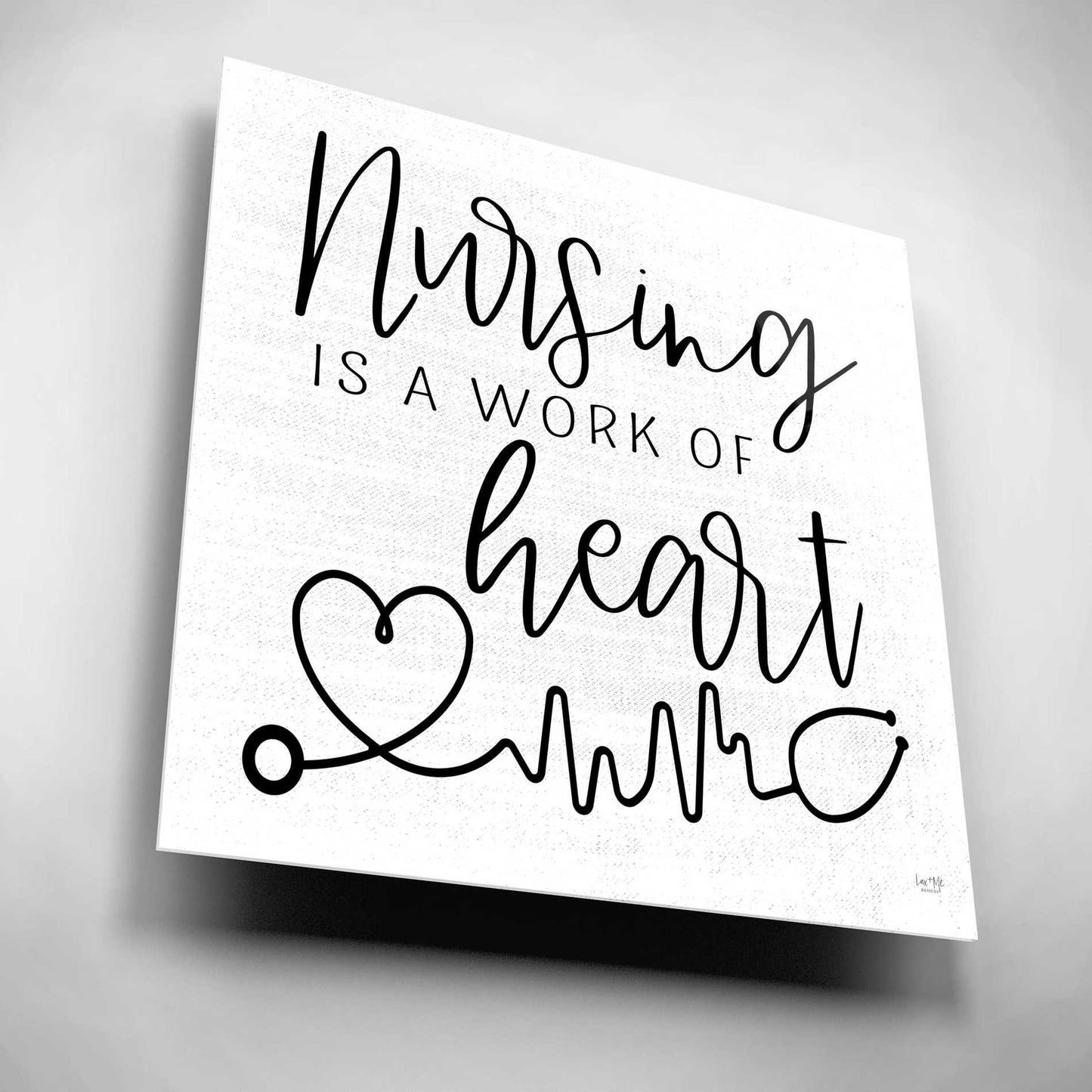 Epic Art 'Nursing a Work of Heart' by Lux + Me Designs, Acrylic Glass Wall Art,12x12