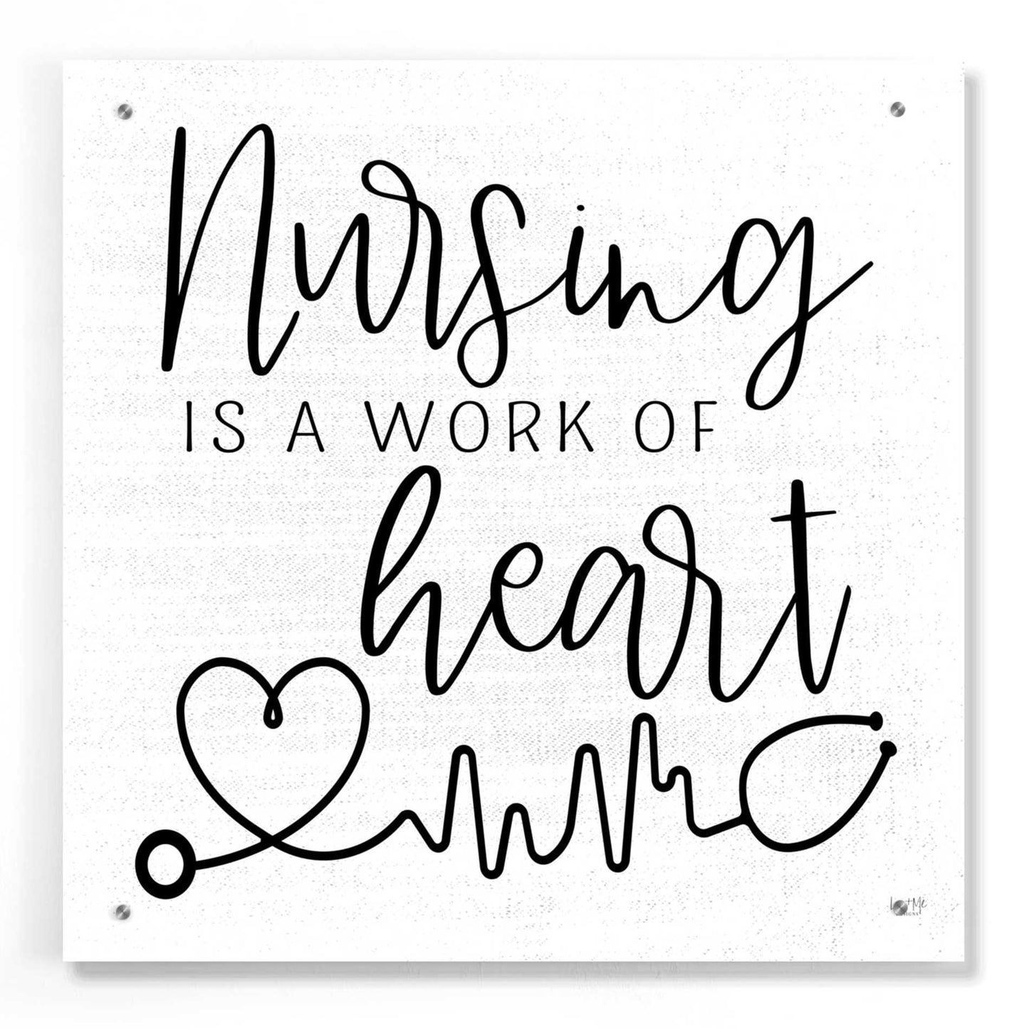 Epic Art 'Nursing a Work of Heart' by Lux + Me Designs, Acrylic Glass Wall Art,24x24