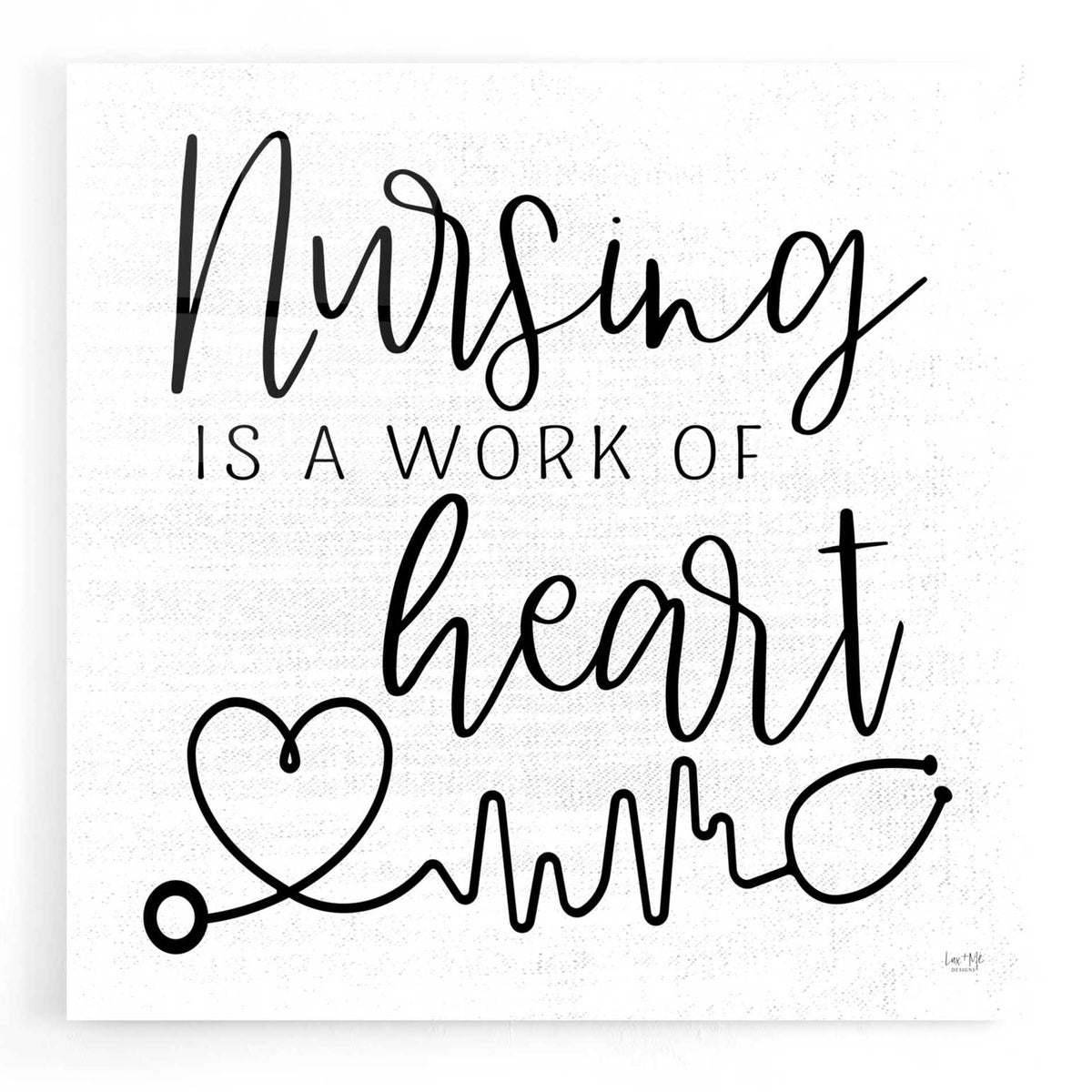 Epic Art 'Nursing a Work of Heart' by Lux + Me Designs, Acrylic Glass Wall Art