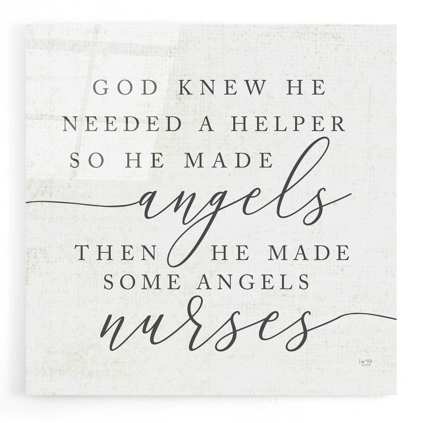 Epic Art 'God Made Angel Nurses' by Lux + Me Designs, Acrylic Glass Wall Art