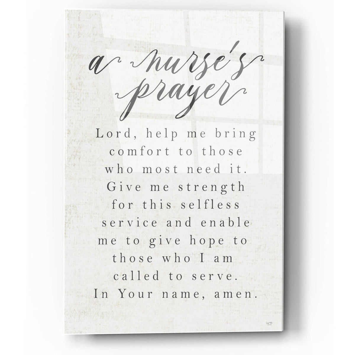 Epic Art 'A Nurse's Prayer' by Lux + Me Designs, Acrylic Glass Wall Art