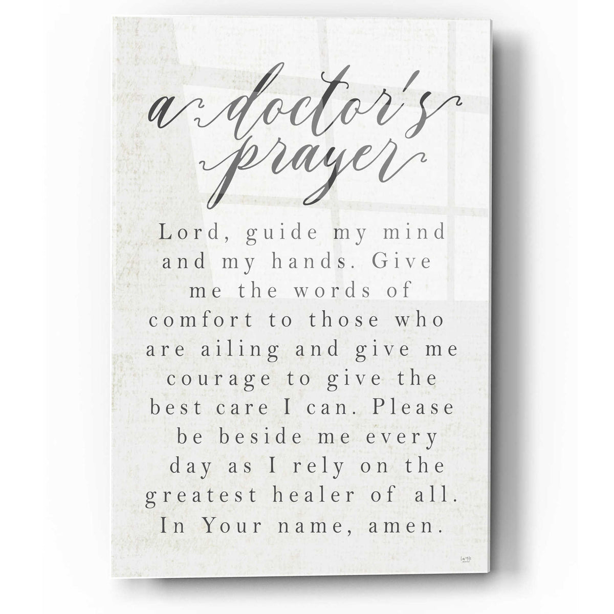 Epic Art 'A Doctor's Prayer' by Lux + Me Designs, Acrylic Glass Wall Art