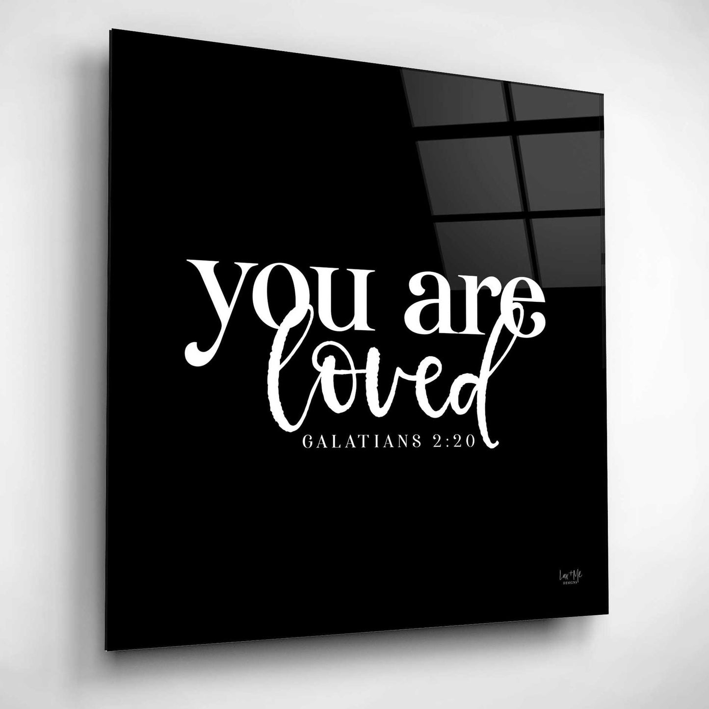 Epic Art 'You Are Loved' by Lux + Me Designs, Acrylic Glass Wall Art,12x12