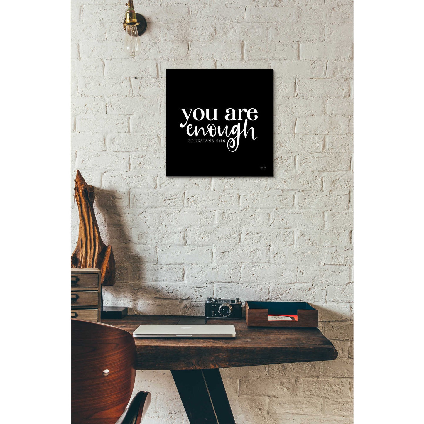 Epic Art 'You Are Enough' by Lux + Me Designs, Acrylic Glass Wall Art,12x12