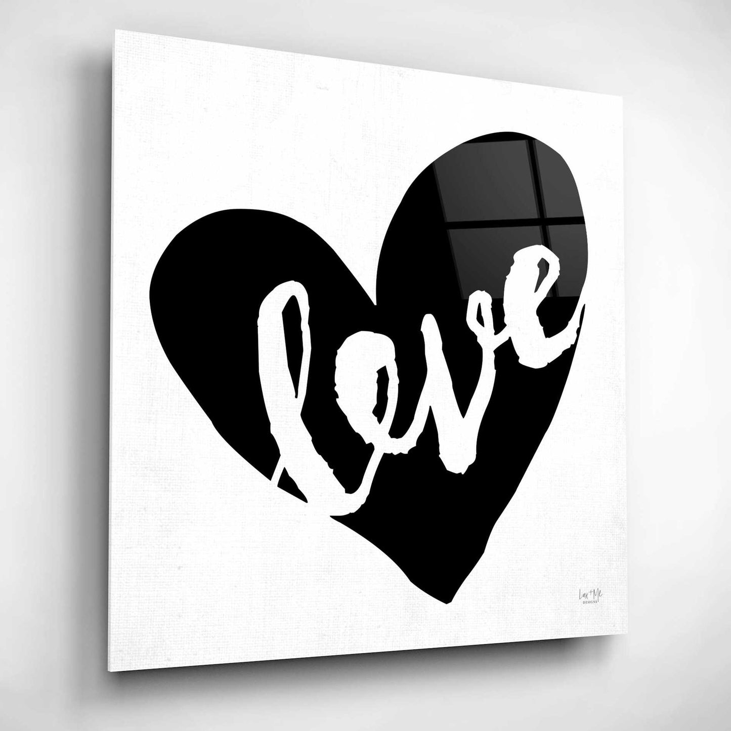 Epic Art 'Love' by Lux + Me Designs, Acrylic Glass Wall Art,12x12